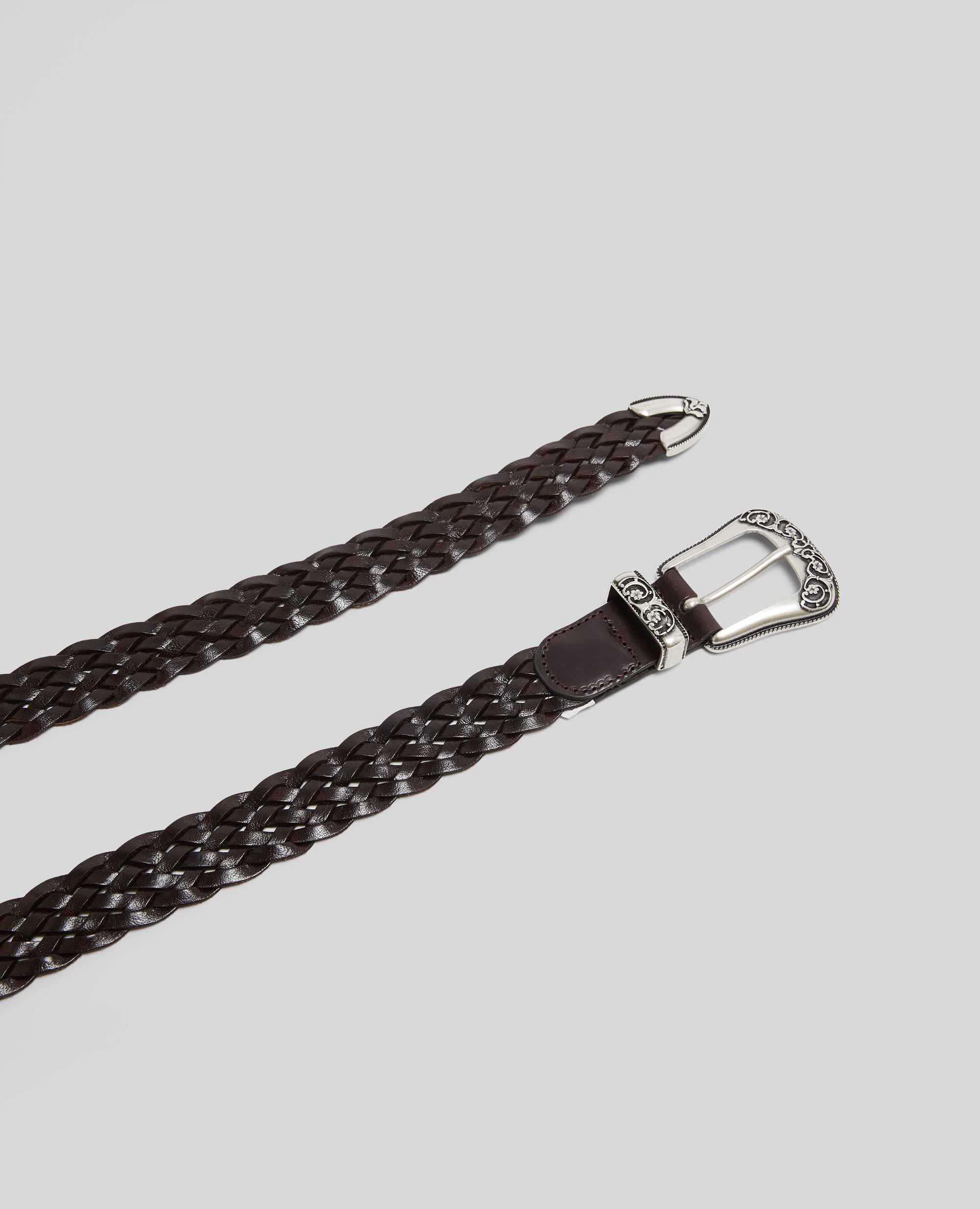 Woven leather belt – ASPESI