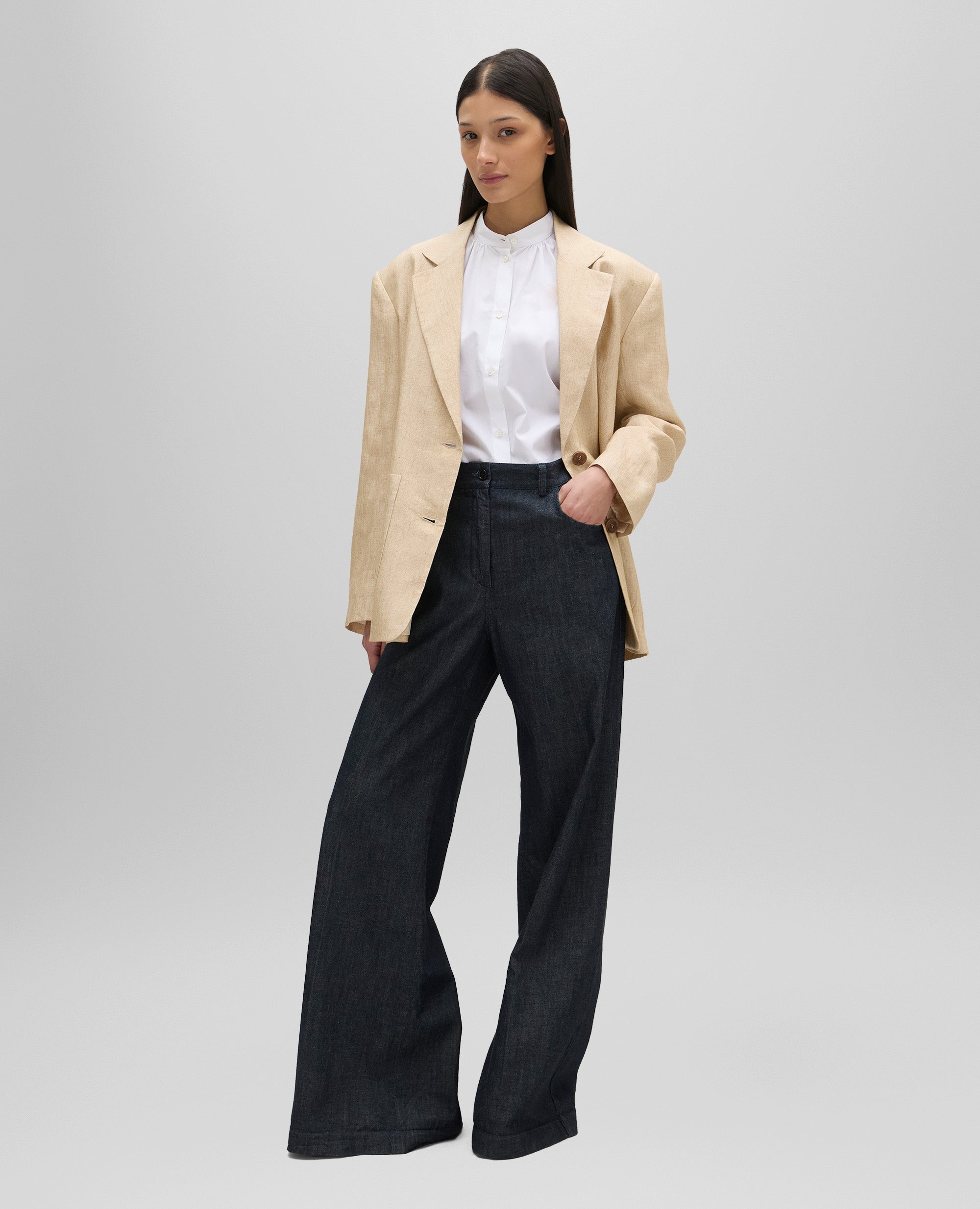 Denim wide-leg trousers – ASPESI
