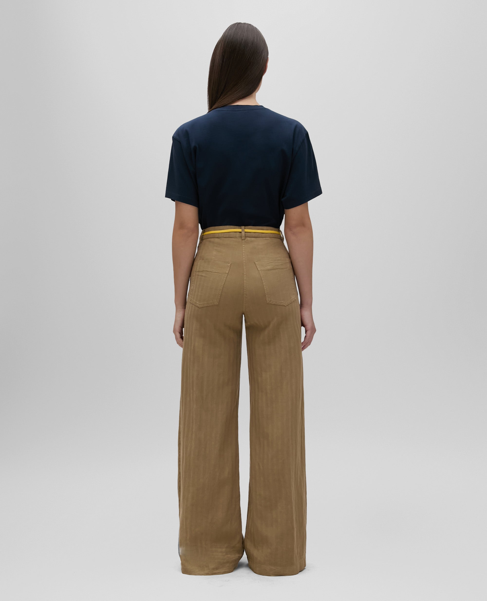 パンツ loropiana cottonlinen herringbone slacks loropiana cottonlinen herringbone slacks - メルカリ