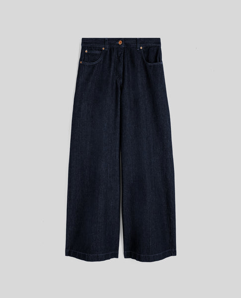 Denim wide-leg trousers – ASPESI