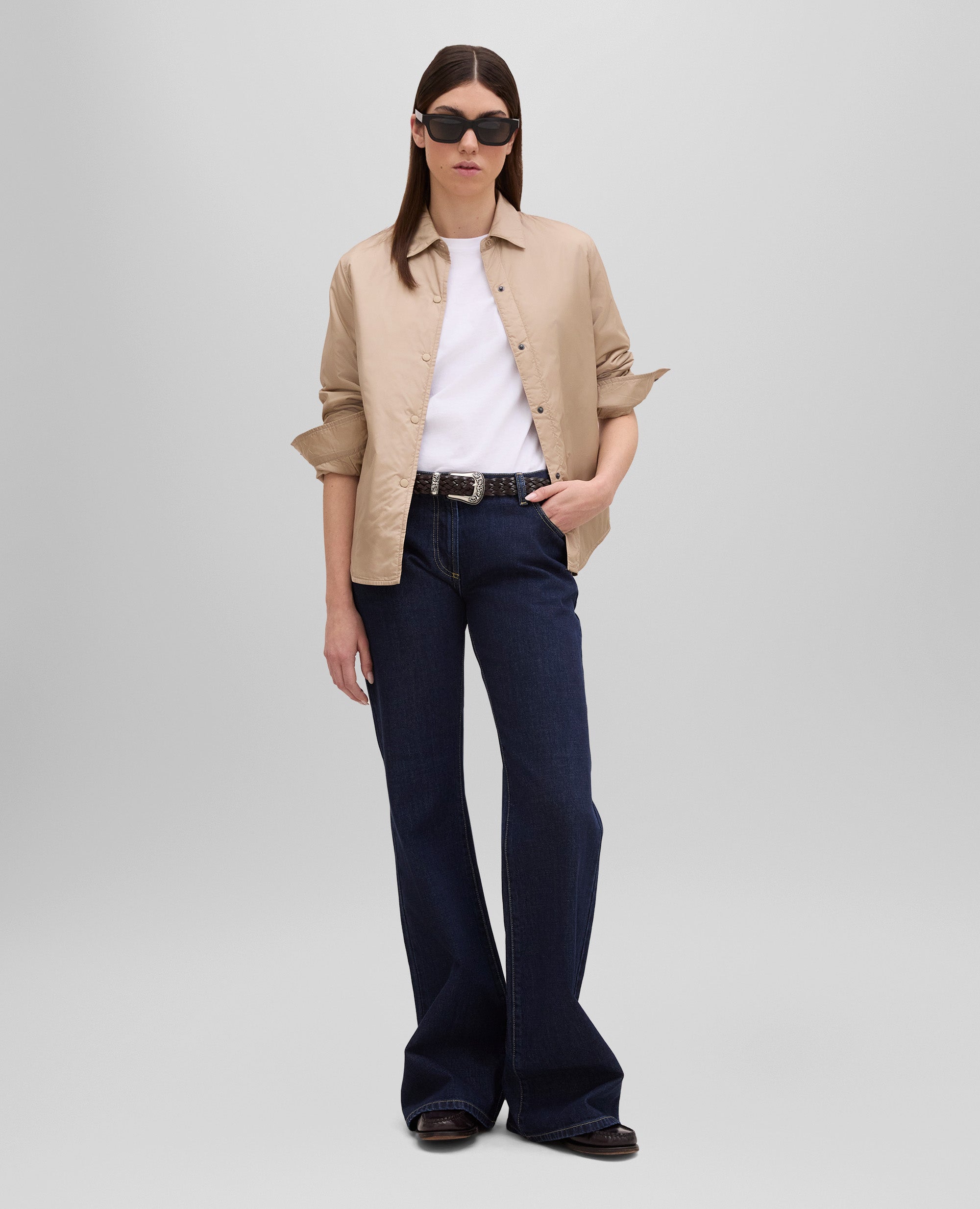 PANTALÃN VAQUERO ACAMPANADO - AZUL - ASPESI