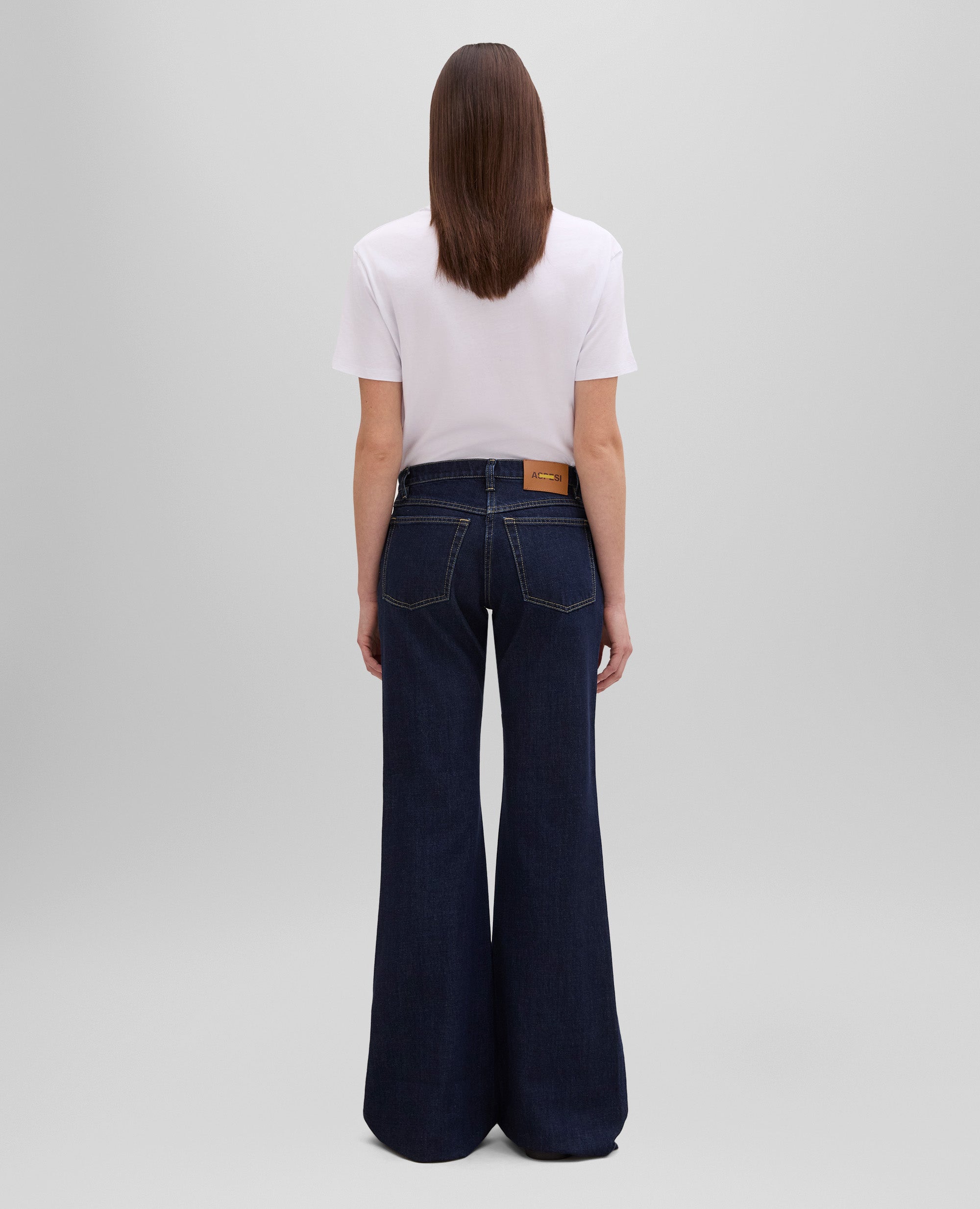 PANTALÃN VAQUERO ACAMPANADO - AZUL - ASPESI