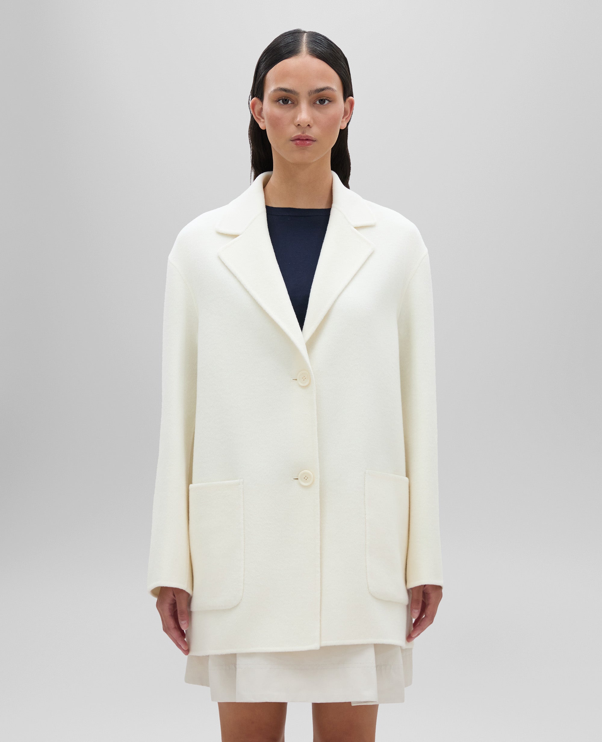 【AAKE】(WOOL) SHORT DOUBLE COAT Amazon.com: Wool Coat For Men Autumn Winter Double-Sided