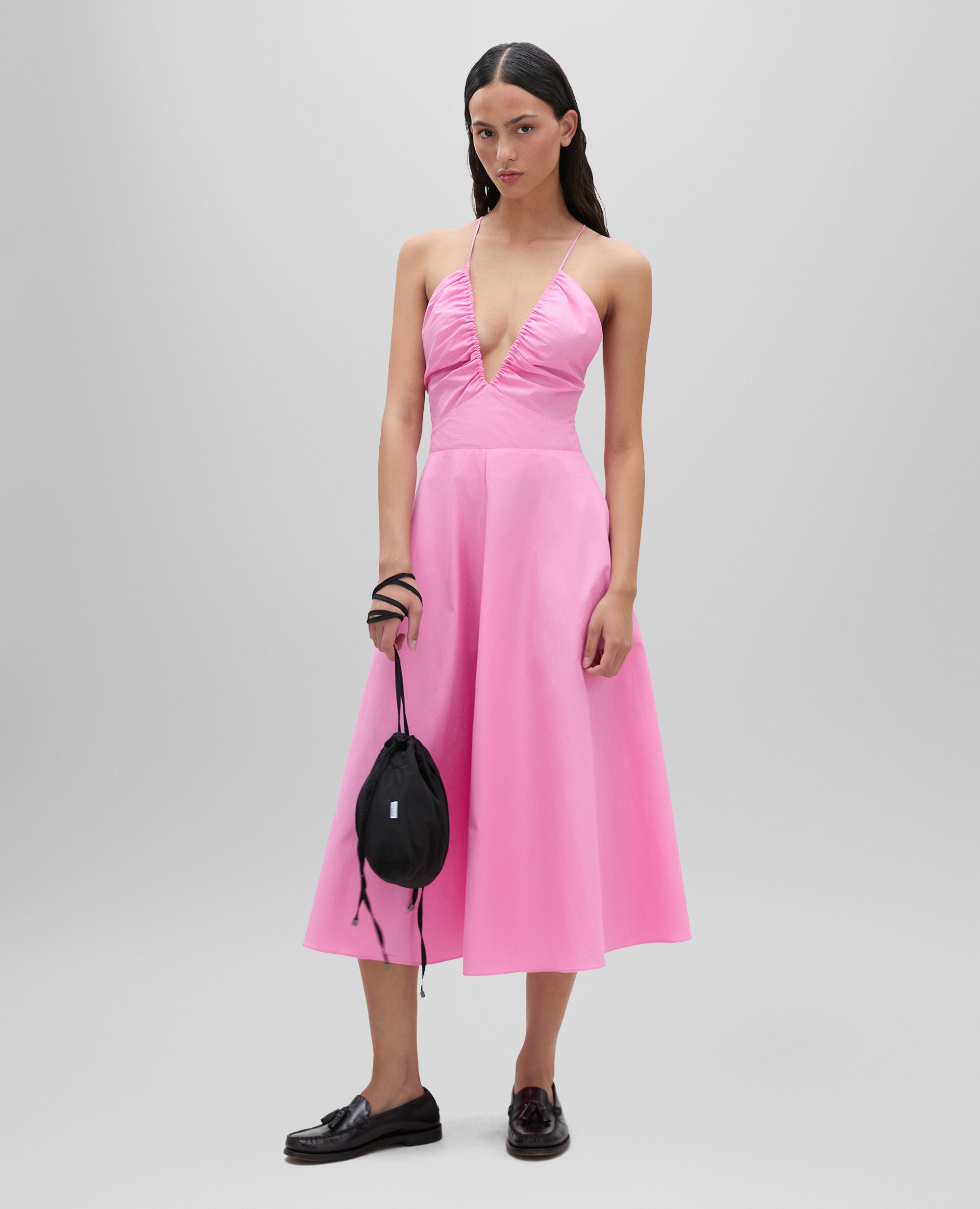 ワンピース ASPESI SS25 POPLIN DRESS (2944 D30785241) Long cotton poplin dress – ASPESI