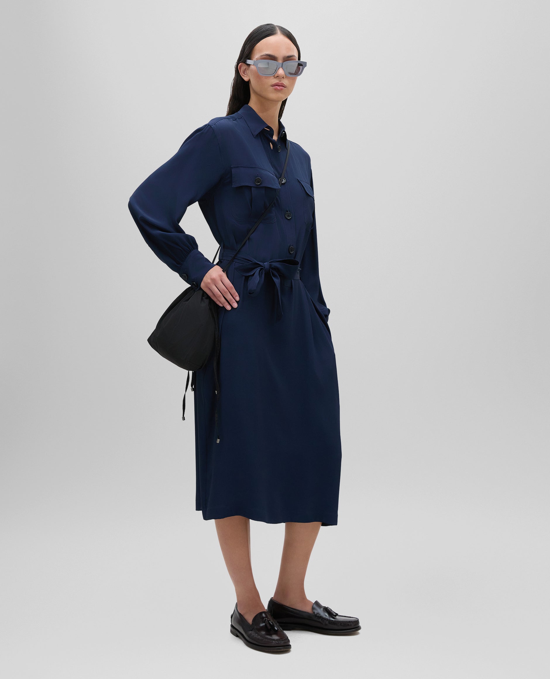 ワンピース ASPESI Woman Dress Blue G2923P591 10098 Women's Dresses – ASPESI