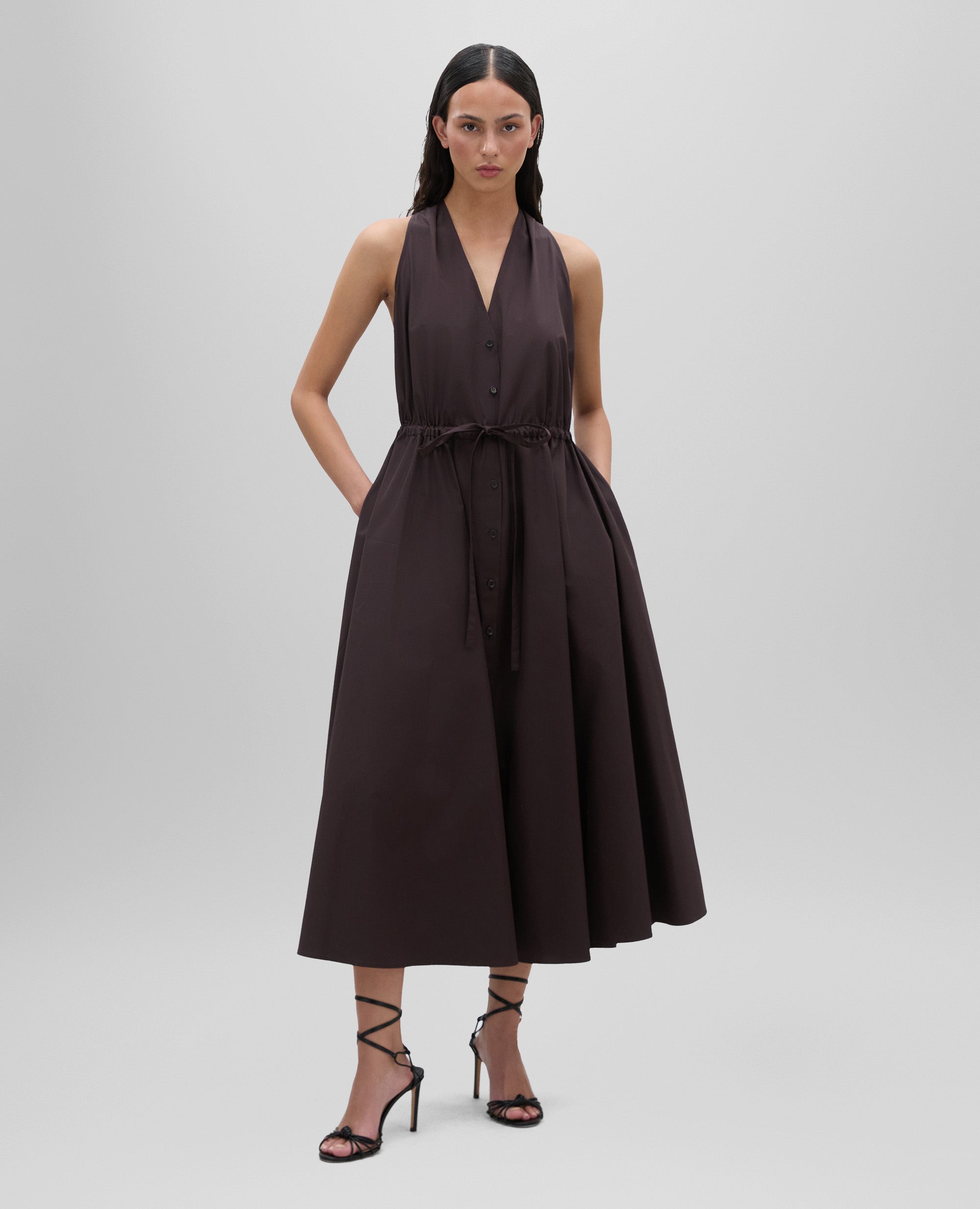 ワンピース ASPESI SS25 POPLIN DRESS (2944 D30785241) Cotton poplin dress – ASPESI