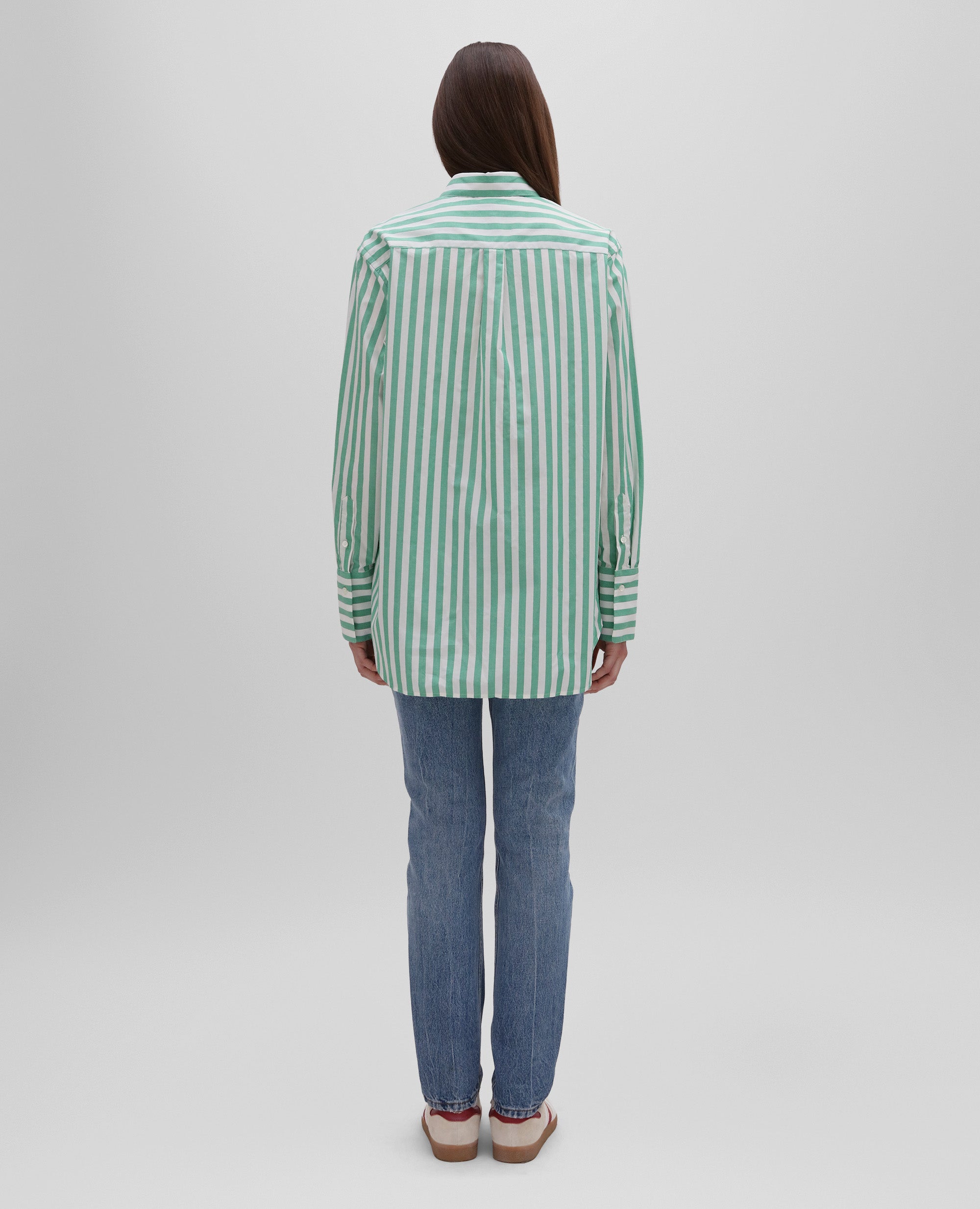 トップス lawgy stripe front shirring shirt lawgy stripe front shirring shirt BLUE - メルカリ