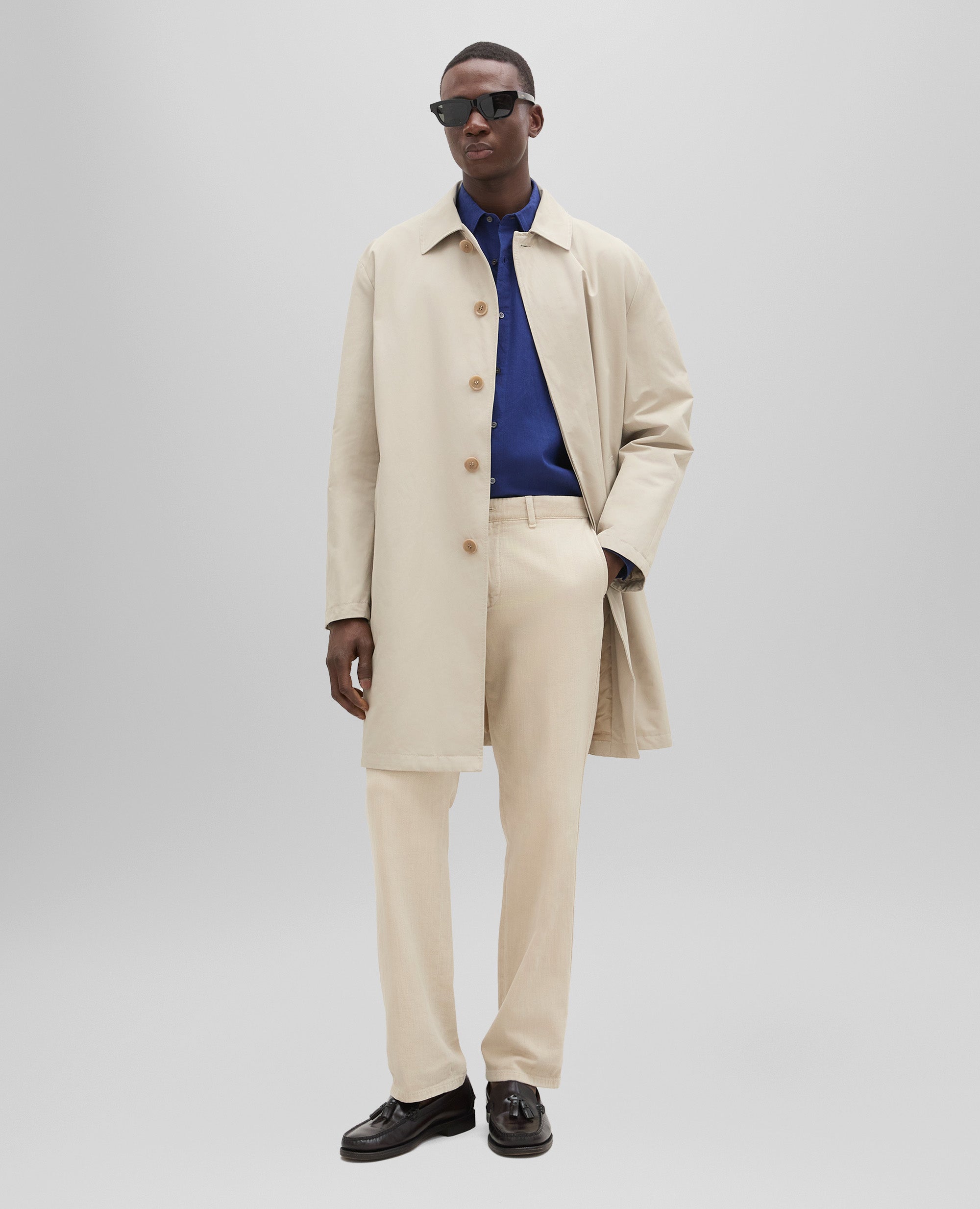 SOPRABITO IN TELA DI MISTO COTONE-SABBIA-SAND-ARENA-SAND-SABLE