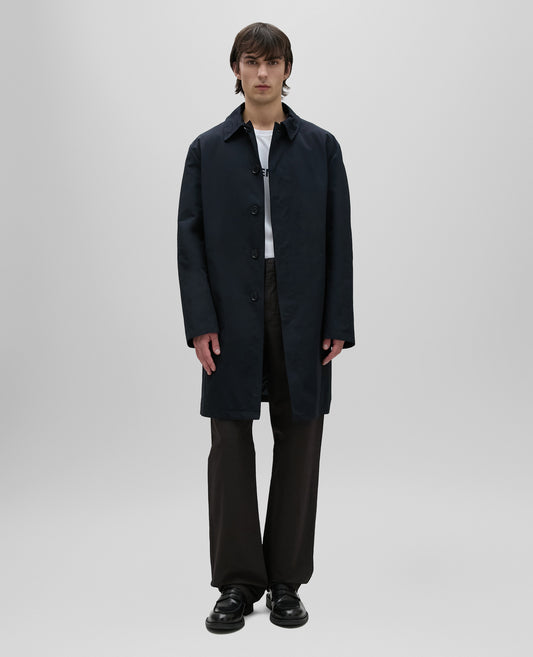 SOPRABITO IN TELA DI MISTO COTONE-BLU NAVY-NAVY BLUE-AZUL MARINO-MARINEBLAU-BLEU MARINE