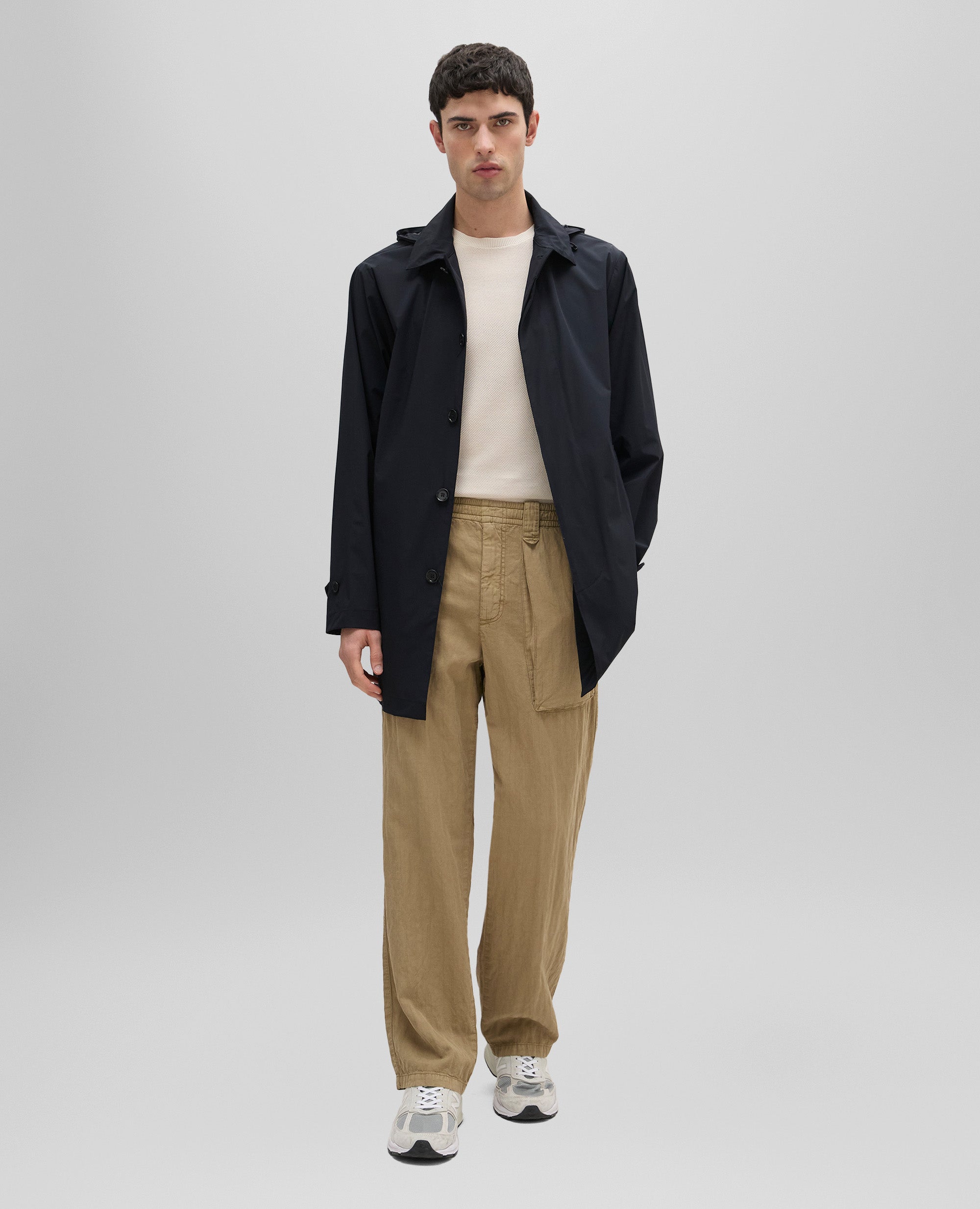 IMPERMEABILE IN NYLON STRETCH-NAVY-NAVY-AZUL MARINO-NAVY-NAVY