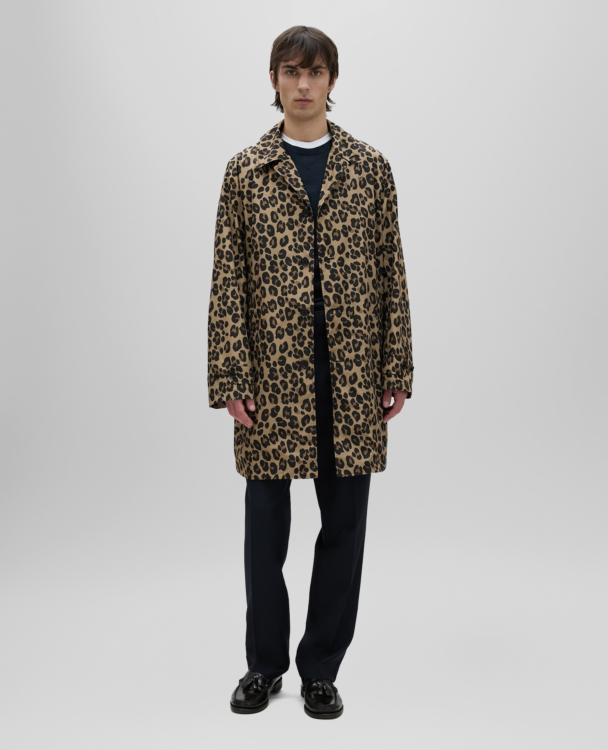 Lemon leopard-print raincoat – ASPESI
