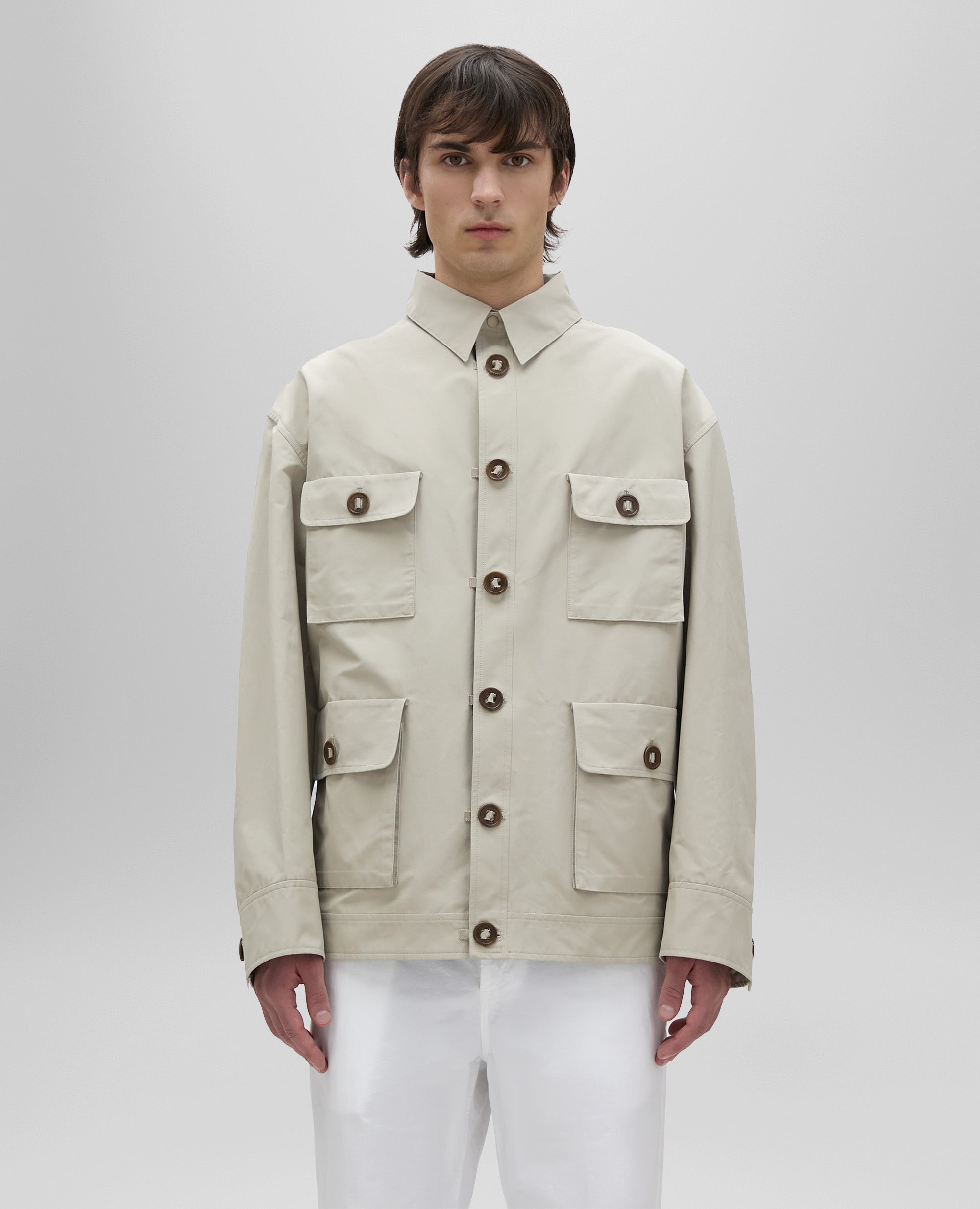 GIUBBOTTO ABISAI IN TELA DI MISTO COTONE-SABBIA-SAND-ARENA-SAND-SABLE