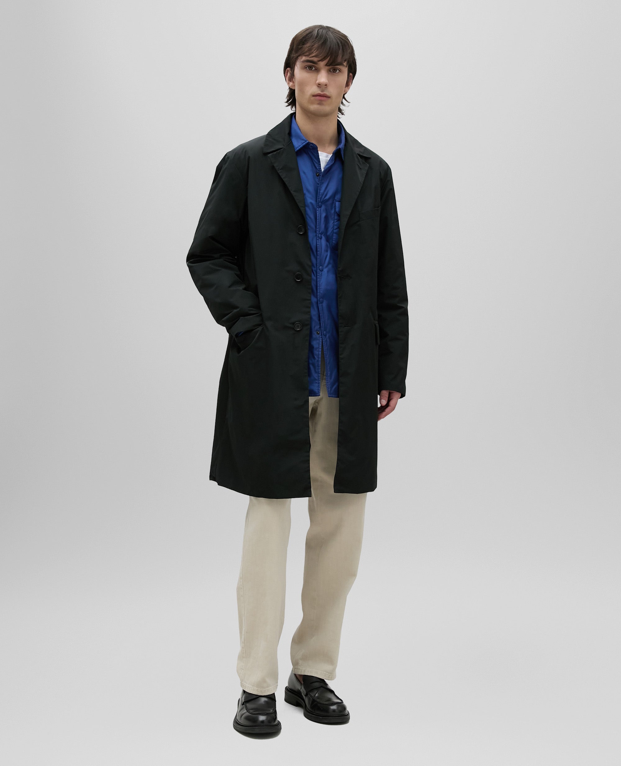 IMPERMEABILE TEIKI IN TAFFETA' TECNICO-NERO-BLACK-NEGRO-SCHWARZ-NOIR