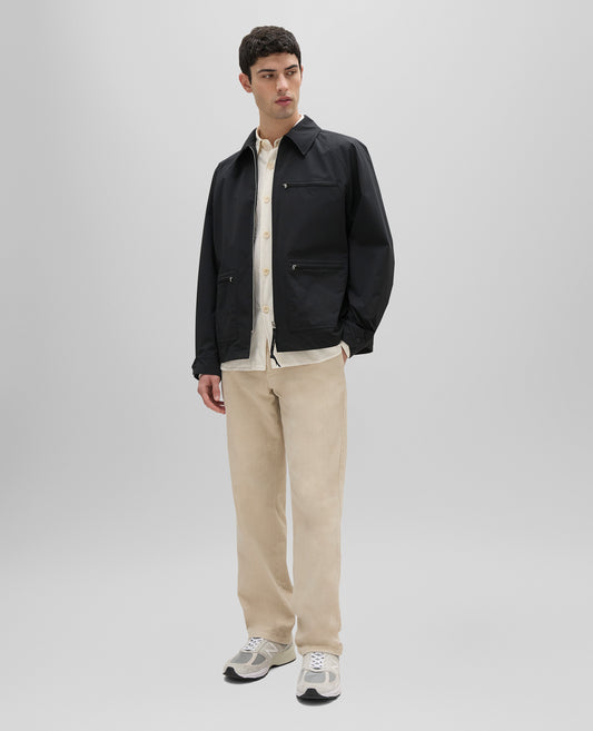 GIUBBOTTO TAHARU IN TWILL DI TESSUTO TECNICO-NERO-BLACK-NEGRO-SCHWARZ-NOIR