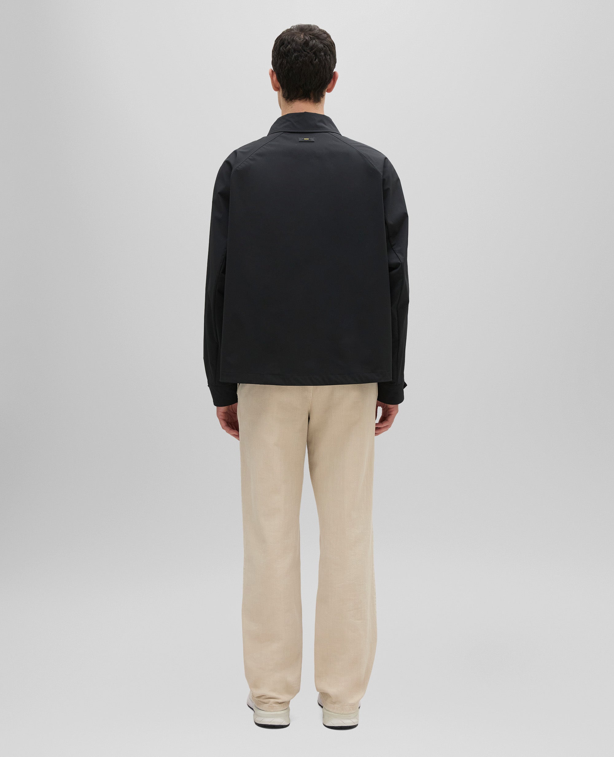 GIUBBOTTO TAHARU IN TWILL DI TESSUTO TECNICO-NERO-BLACK-NEGRO-SCHWARZ-NOIR