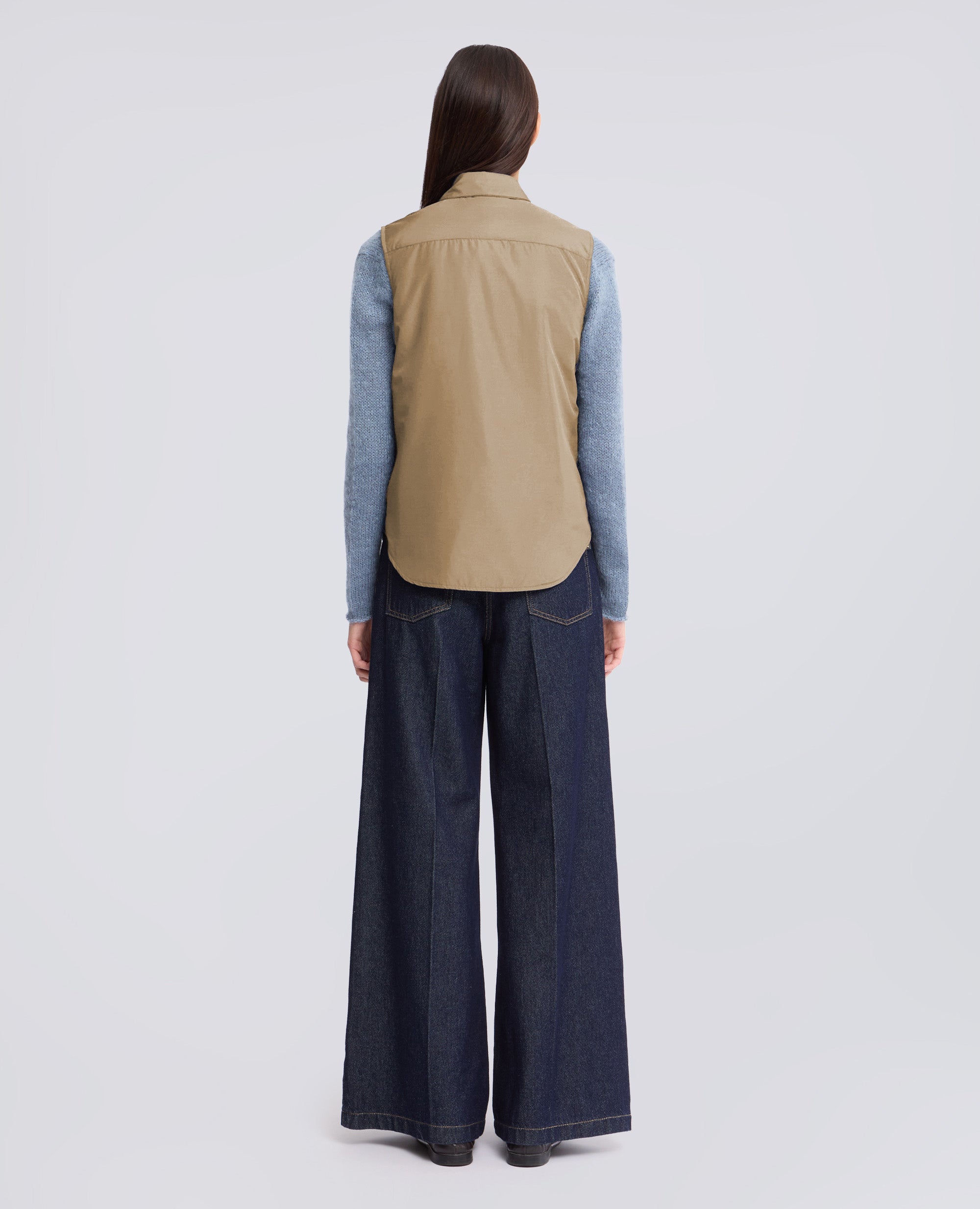 GILET DOT IN NYLON - BEIGE - ASPESI