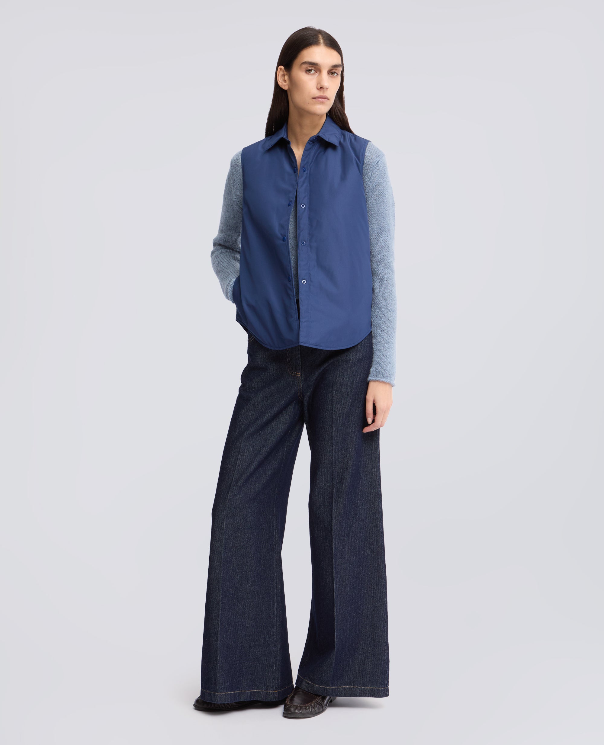 NYLON-WESTE DOT - BLAU - ASPESI