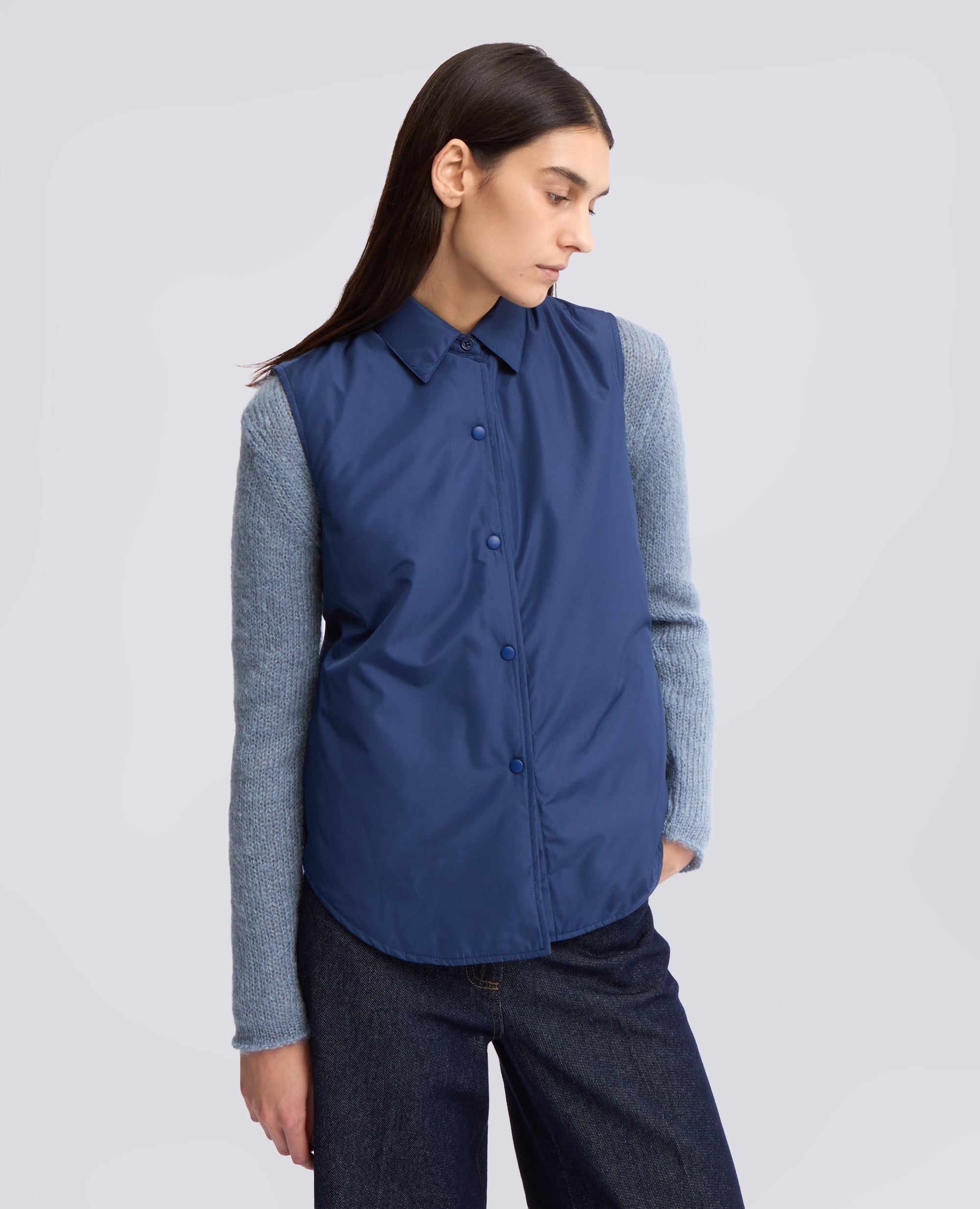 NYLON-WESTE DOT - BLAU - ASPESI