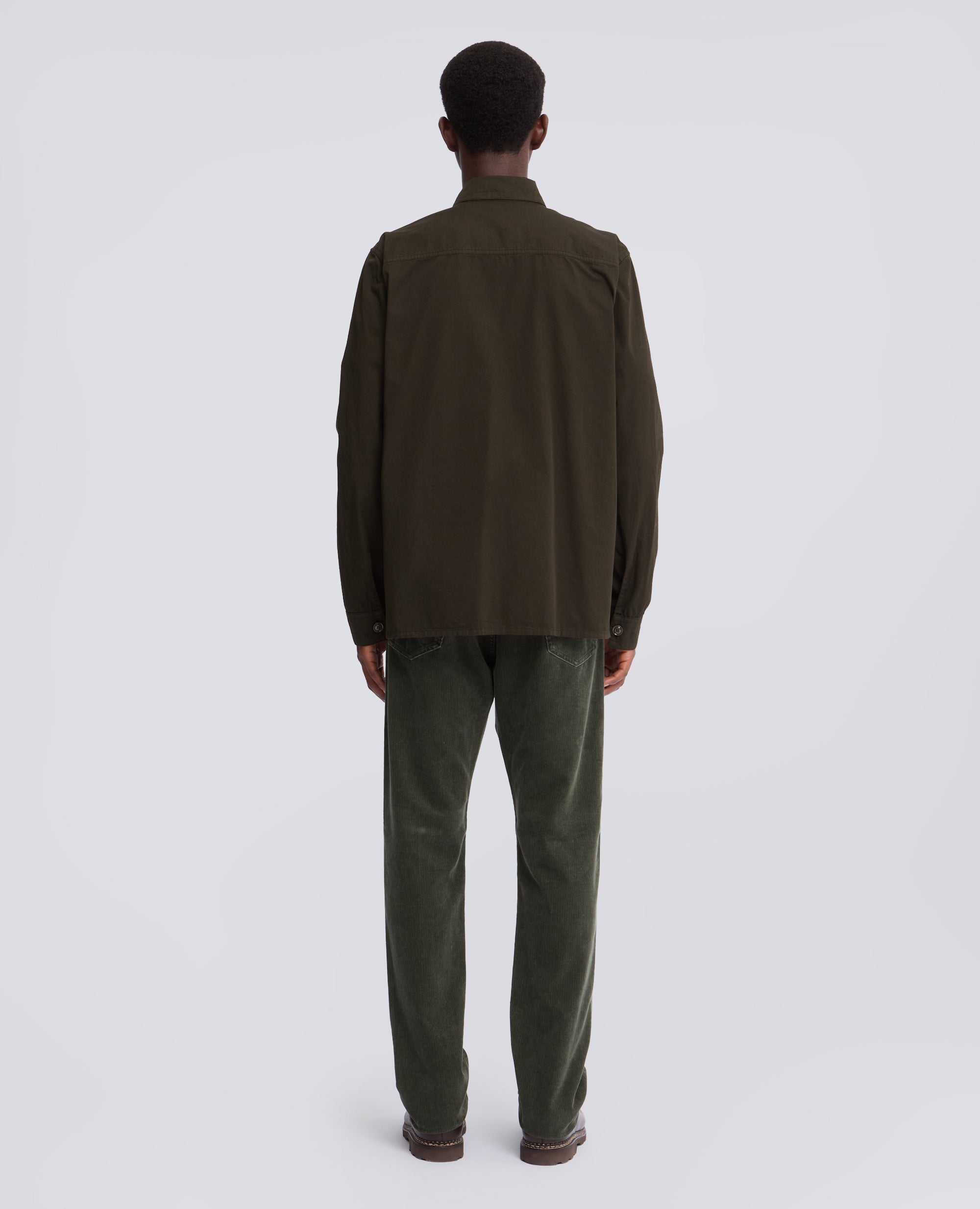 OVERSHIRT IN GABARDINE DI COTONE TINTO CAPO - VERDE - ASPESI