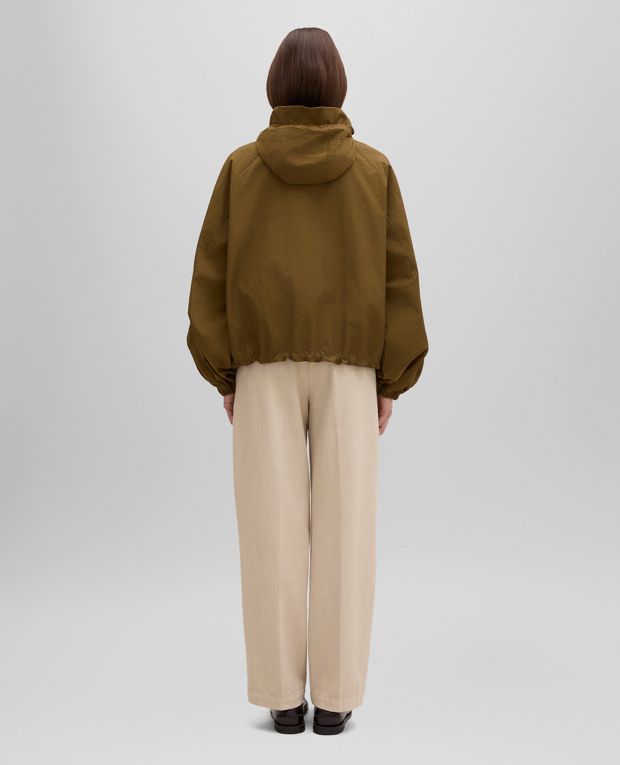 GIUBBOTTO LEA IN MICRO TWILL DI NYLON-BRONZO-BRONZE-BRONCE-BRONZE-BRONZE