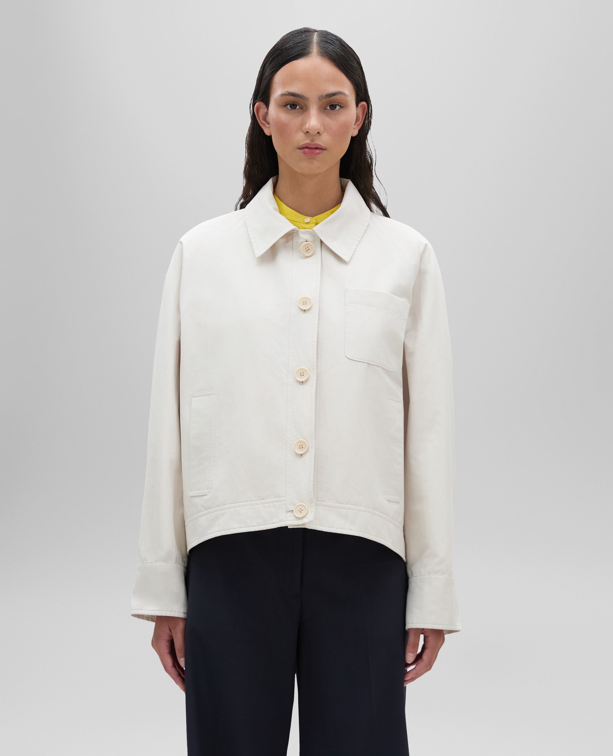 GIACCA LILO IN TELA DI MISTO COTONE-GHIACCIO-ICE-HIELO-EIS-GLACE