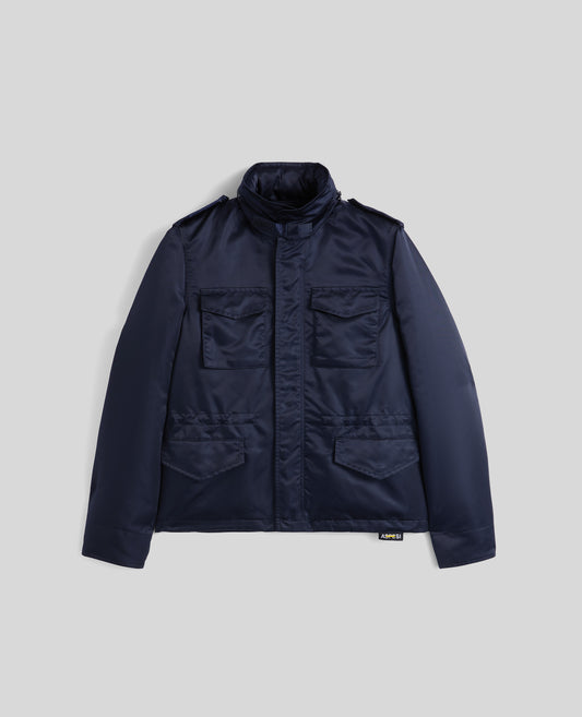 FIELD JACKET IN RASO BOMBER POLIAMMIDE IDROREPELLENTE-NAVY-NAVY-AZUL MARINO-NAVY-NAVY