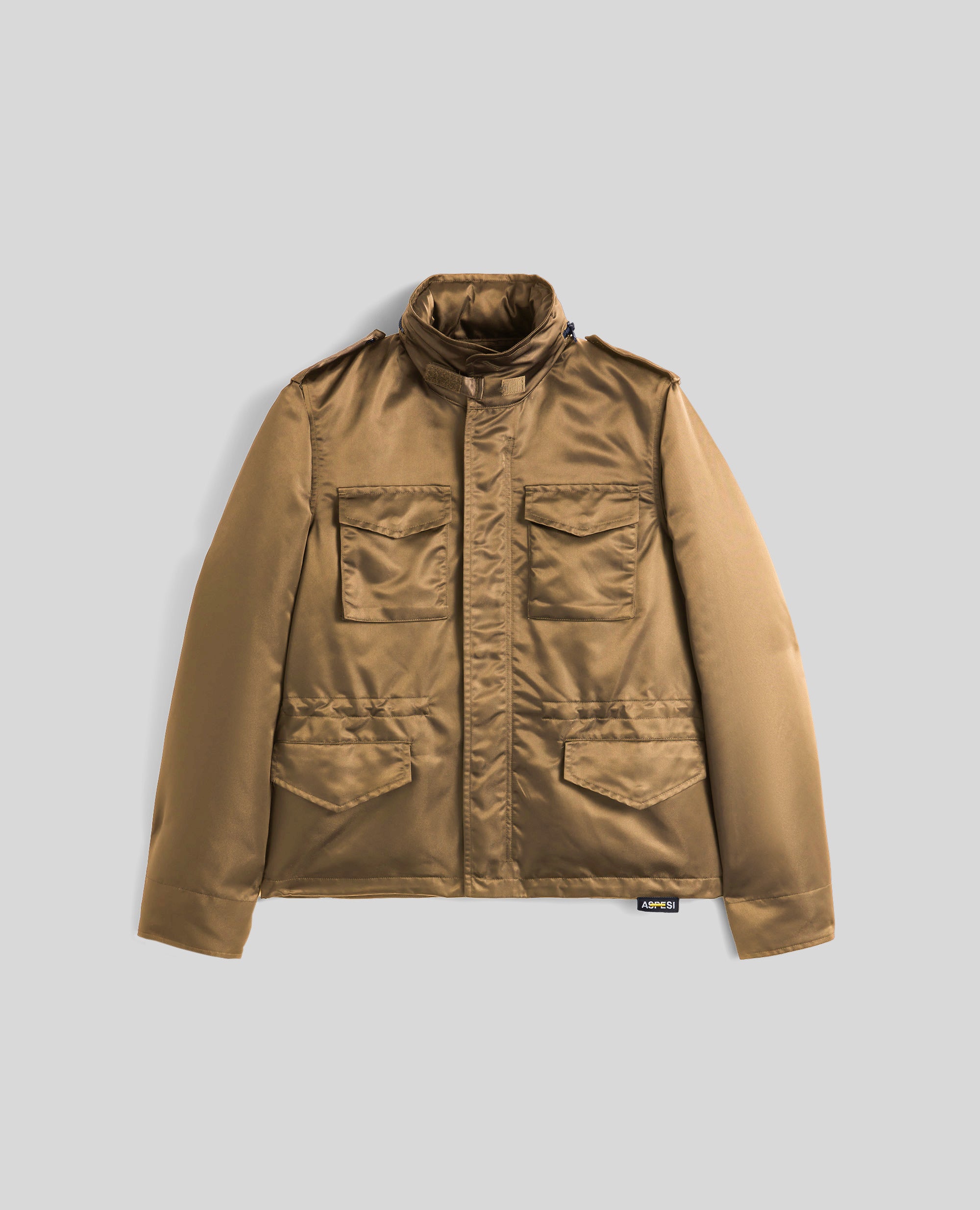 FIELD JACKET IN RASO BOMBER POLIAMMIDE IDROREPELLENTE-NOCCIOLA-BROWN-NOCCIOLA-NOCCIOLA-NOCCIOLA