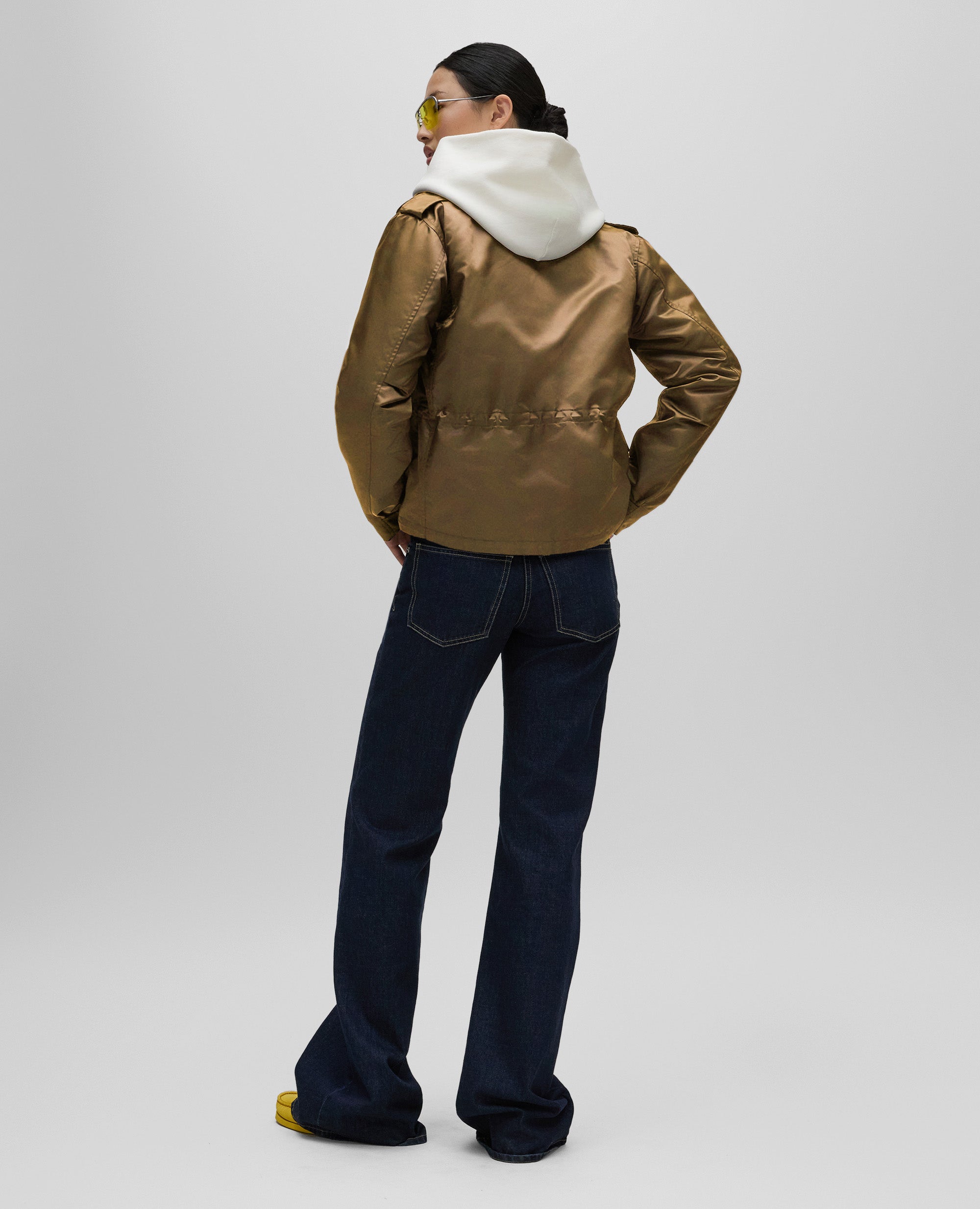 FIELD JACKET IN RASO BOMBER POLIAMMIDE IDROREPELLENTE-NOCCIOLA-BROWN-NOCCIOLA-NOCCIOLA-NOCCIOLA