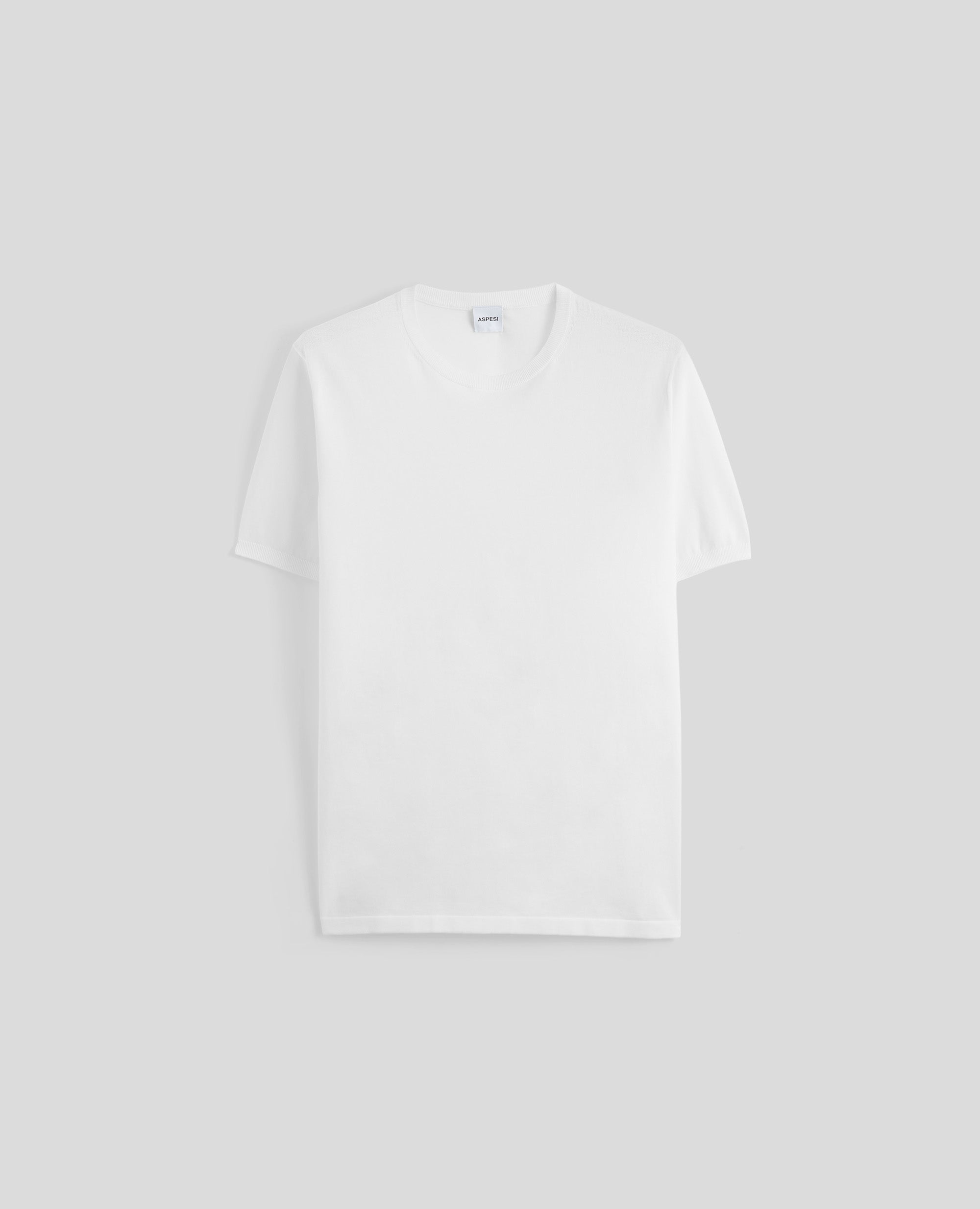 T-SHIRT IN COTONE-BIANCO-WHITE-BLANCO-WEISS-BLANC