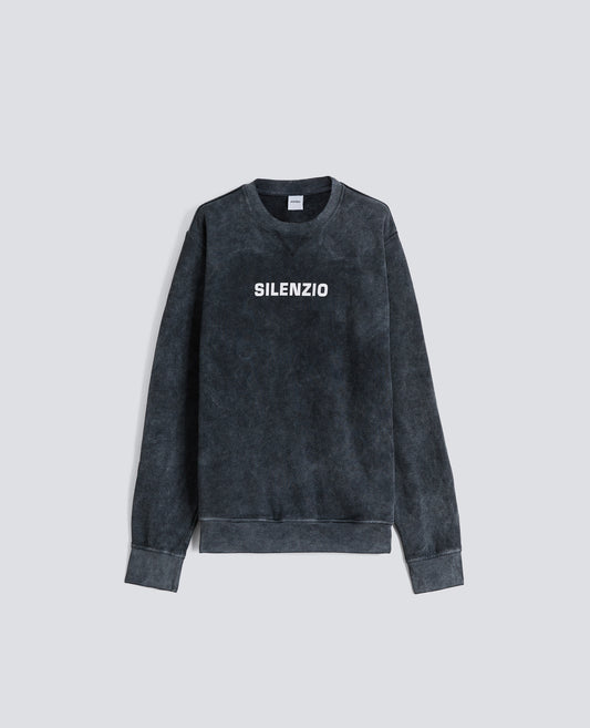 FELPA GARZATA "SILENZIO" SHADY EFFECT-NERO SHADY-NERO SHADY-NERO SHADY-NERO SHADY-NERO SHADY