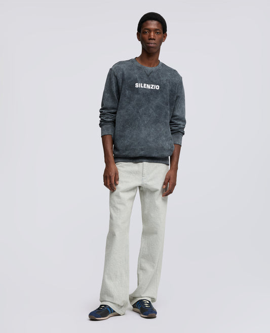 FELPA GARZATA "SILENZIO" SHADY EFFECT-NERO SHADY-NERO SHADY-NERO SHADY-NERO SHADY-NERO SHADY