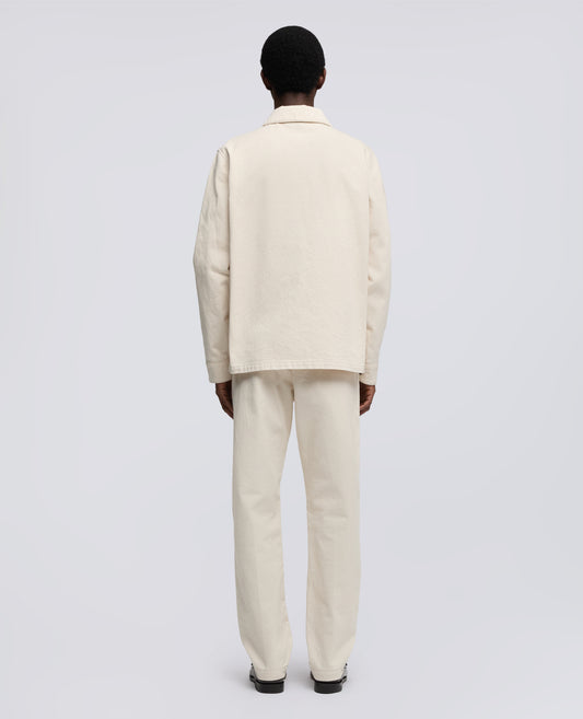 CAMICIA A GIACCA IN BULL DI COTONE NATURALE-NATURALE-NATURAL-NATURAL-NATURLICH-NATUREL