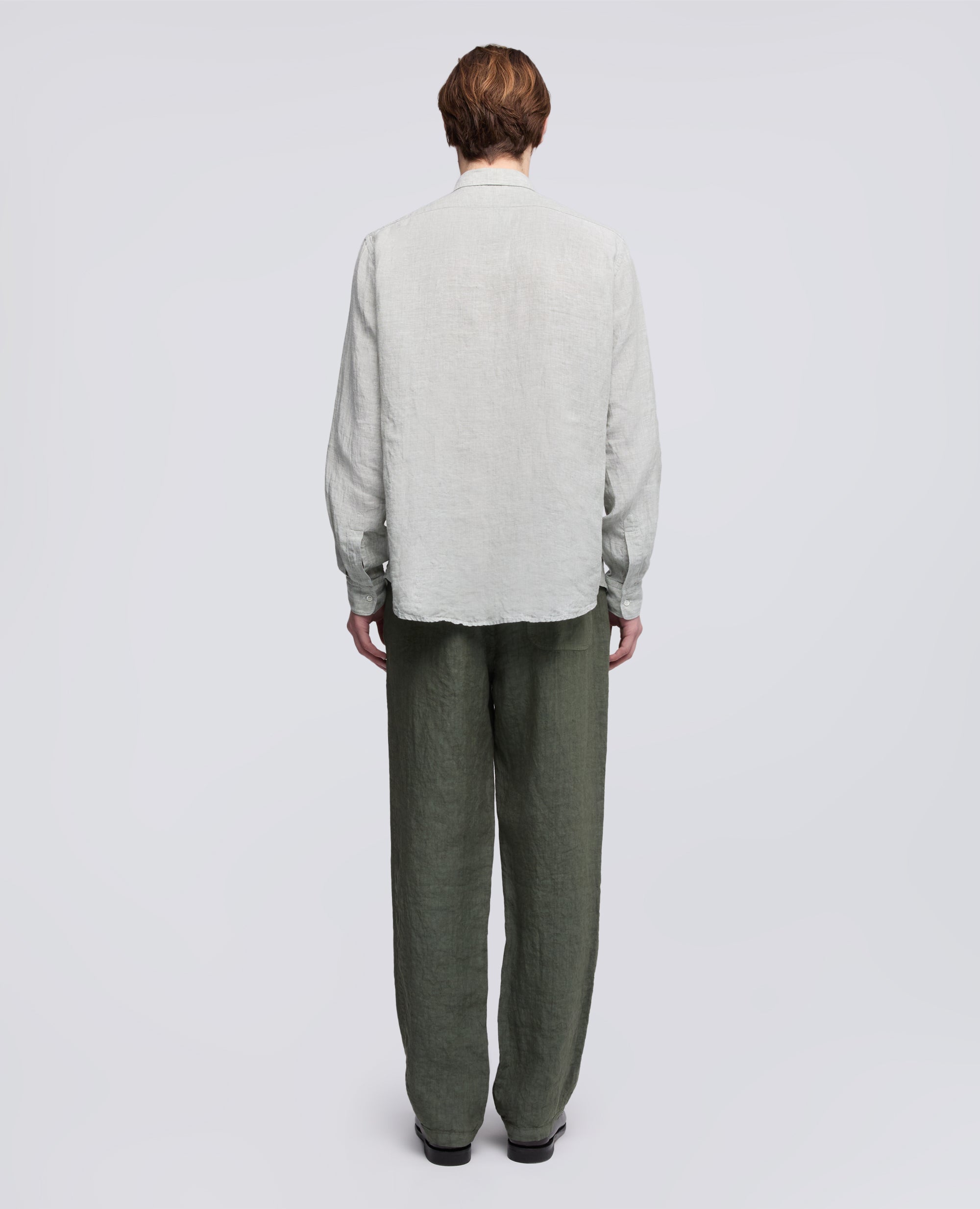 CAMICIA COMMA IN LINO DELAVE-SALVIA-SAGE GREEN-ARENA-SALBEIGRUN-SAUGE