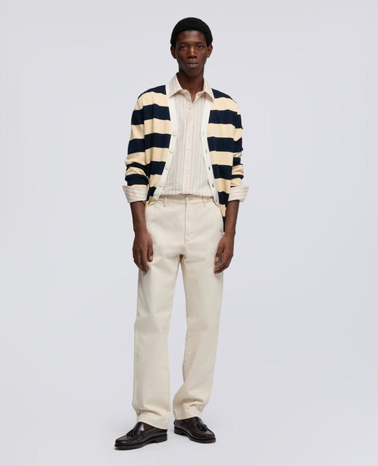 CAMICIA CLASSICA IN COTONE CON TASCHINO-RIGA ROSSA-RED STRIPE-RAYA ROJA-ROTE STREIFEN-RAYURES ROUGES