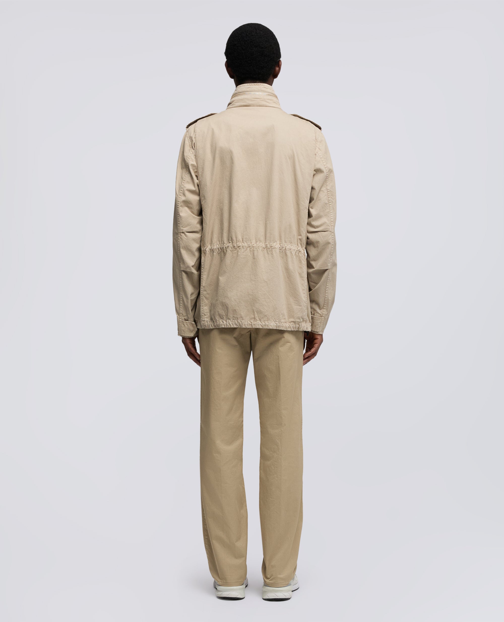 GIUBBOTTO MINI FIELD VENTO IN GABARDINA DI COTONE-BEIGE-BEIGE-BEIS-BEIGE-BEIGE