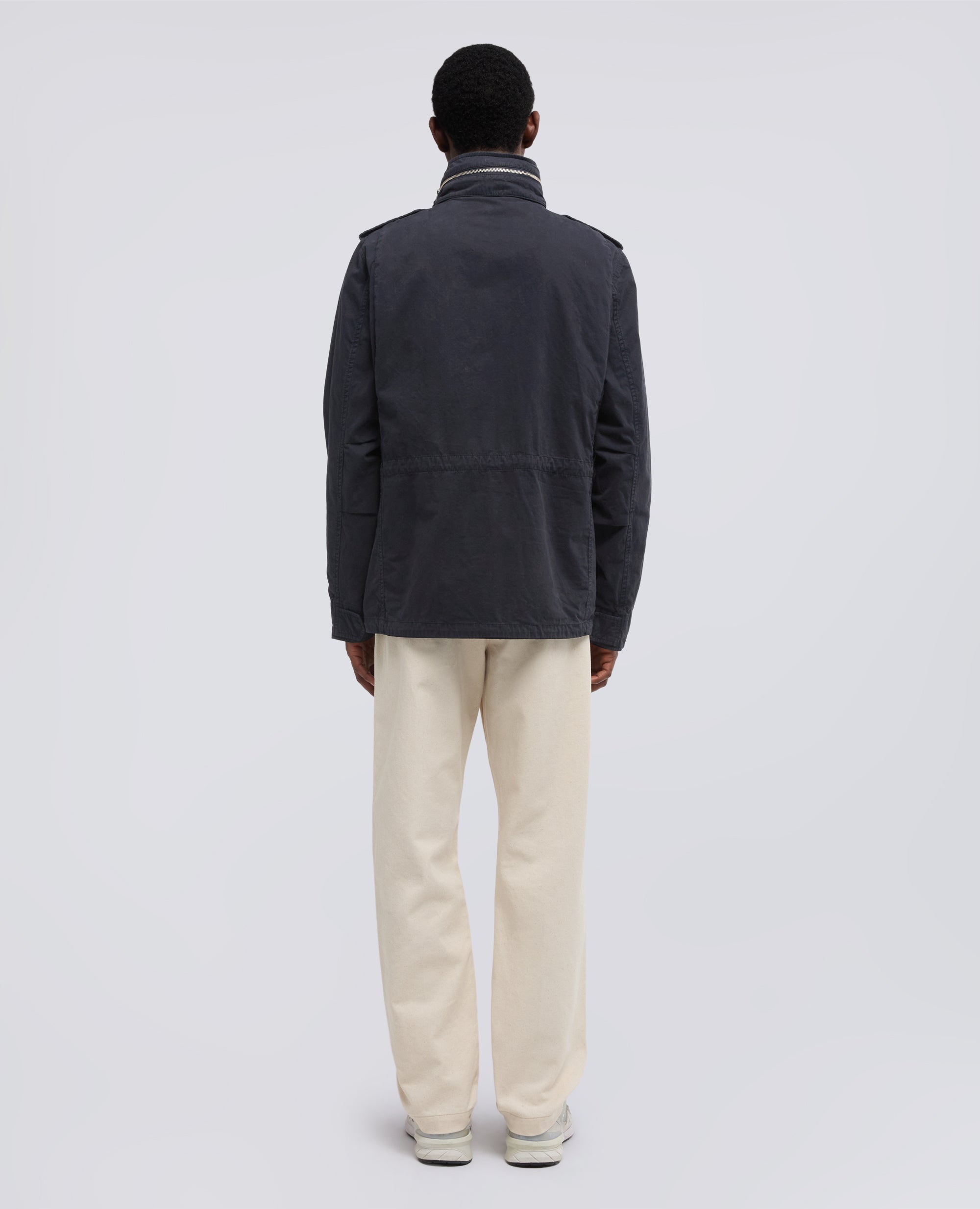 GIUBBOTTO MINI FIELD VENTO IN GABARDINA DI COTONE-NAVY-NAVY-AZUL MARINO-NAVY-NAVY