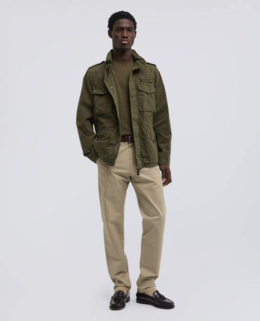 GIUBBOTTO MINI FIELD VENTO IN GABARDINA DI COTONE-MILITARE-MILITARY-MILITAR-MILITAR-MILITAIRE