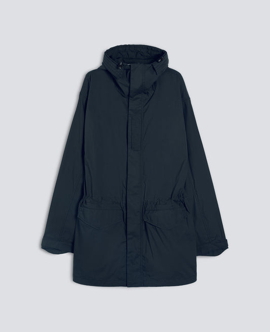 PARKA IN POPELINE DI COTONE E NYLON COMFORT-NAVY-NAVY-AZUL MARINO-NAVY-NAVY
