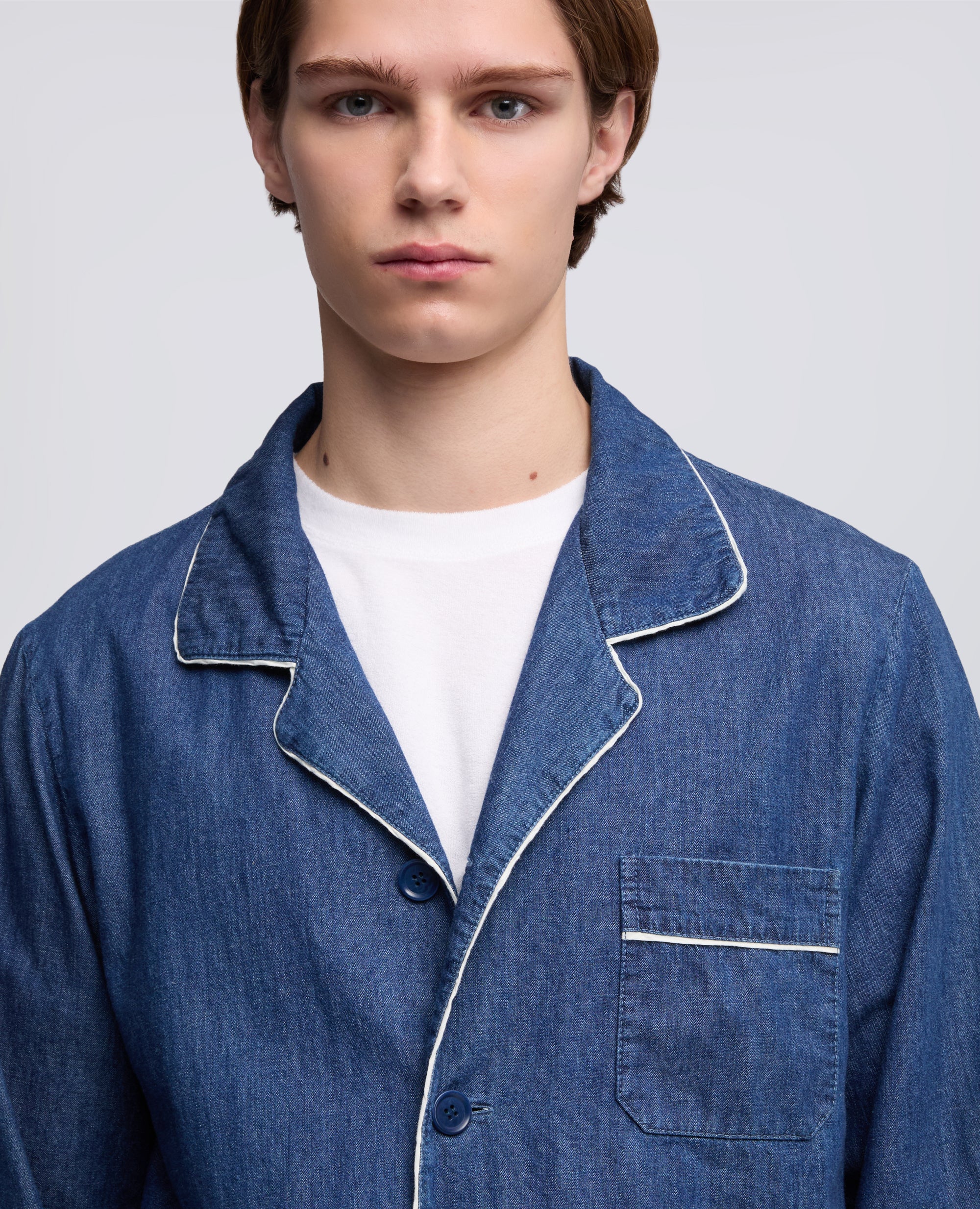 GIACCA PIAGIAMA IN DENIM LEGGERO-DENIM-DENIM-DENIM-DENIM-DENIM