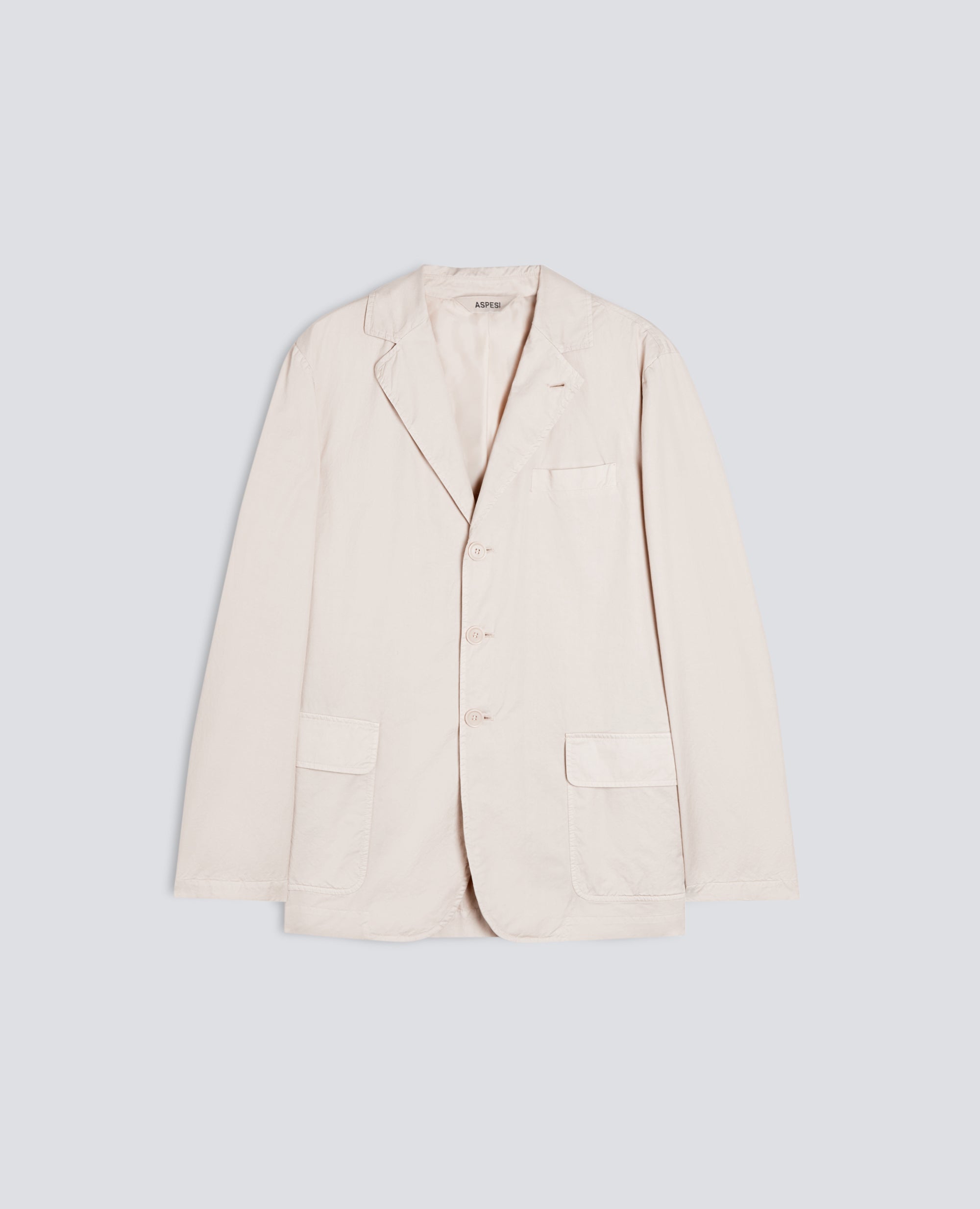 BLAZER IN MICRO TWILL DI COTONE TINTO CAPO-SASSO-STONE-PIEDRA-STEIN-PIERRE