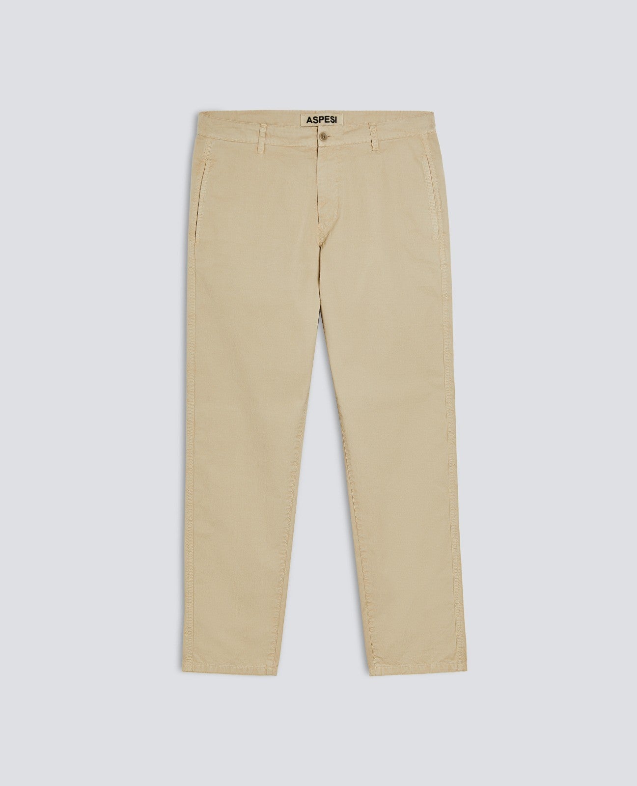 PANTALONE CHINO IN GABARDINA DI COTONE-BEIGE-BEIGE-BEIS-BEIGE-BEIGE