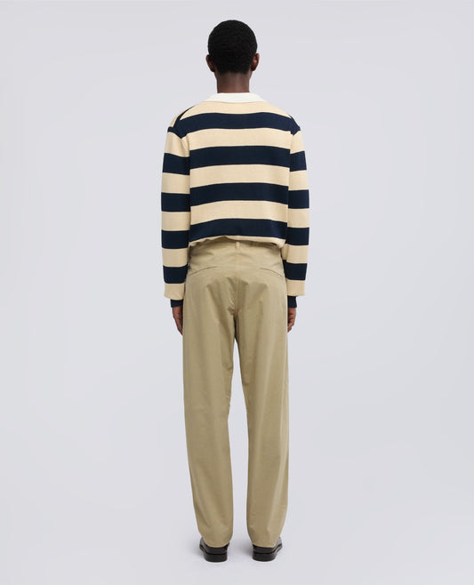 PANTALONE CHINO IN GABARDINA DI COTONE-BEIGE-BEIGE-BEIS-BEIGE-BEIGE