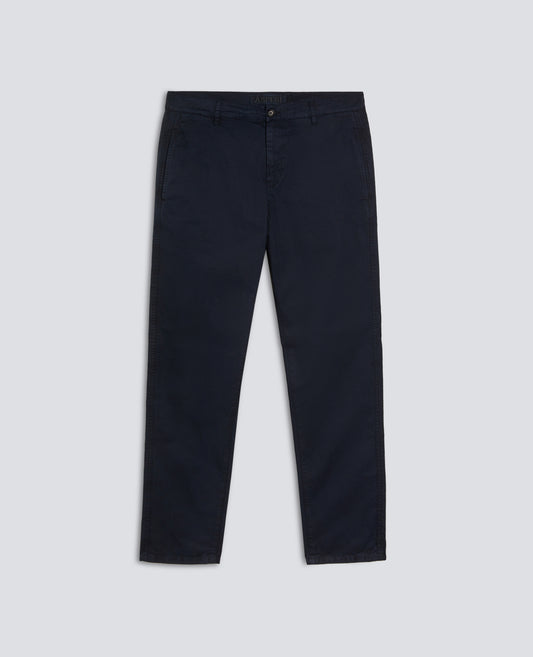 PANTALONE CHINO IN GABARDINA DI COTONE-NAVY-NAVY-AZUL MARINO-NAVY-NAVY