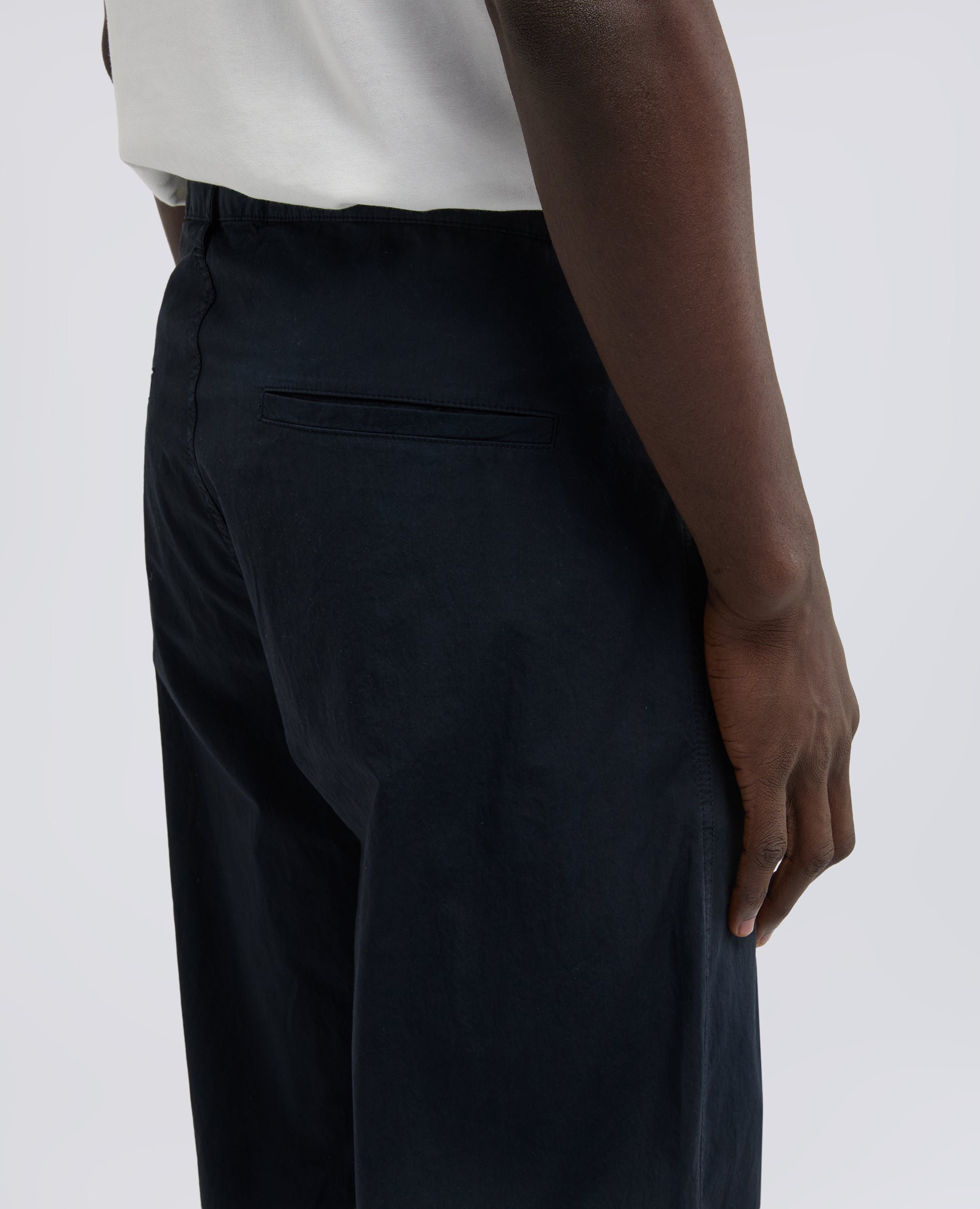 PANTALONE CHINO IN GABARDINA DI COTONE-NAVY-NAVY-AZUL MARINO-NAVY-NAVY