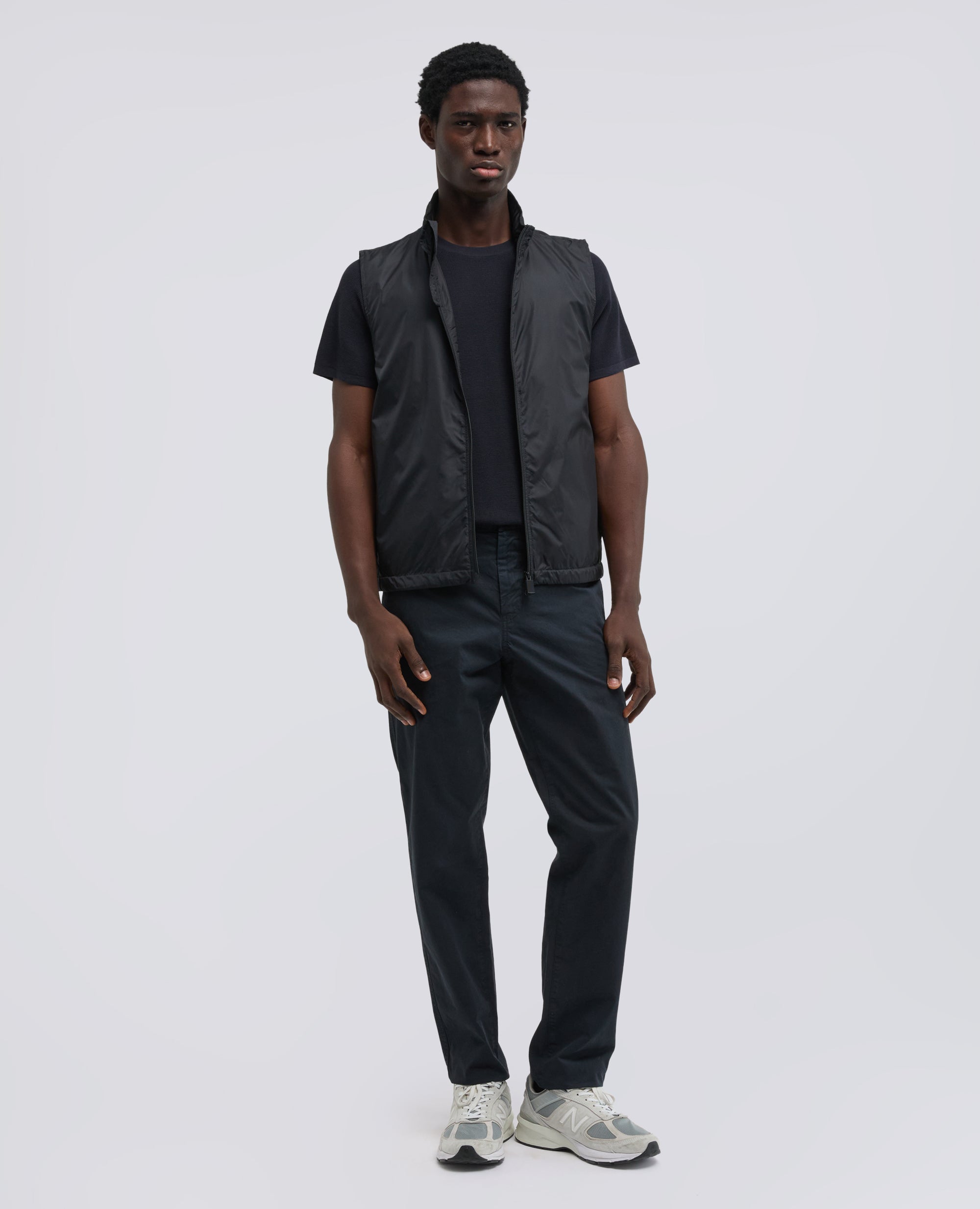 PANTALONE FUNZIONALE IN POPELINE-NAVY-NAVY-AZUL MARINO-NAVY-NAVY