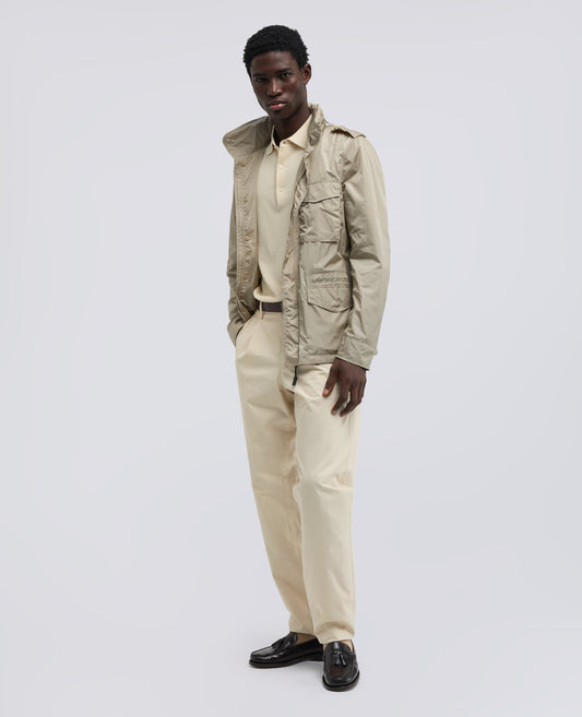 PANTALONE IN GABARDINA DI COTONE TINTO CAPO-SASSO-STONE-PIEDRA-STEIN-PIERRE