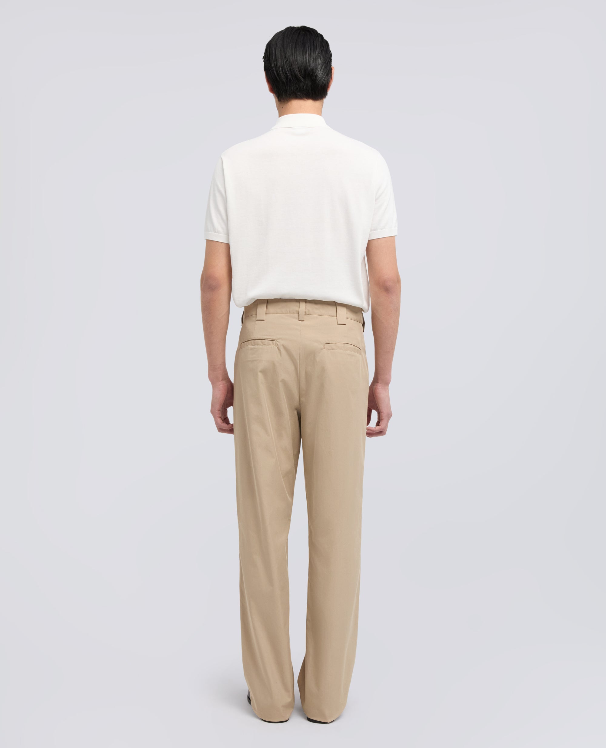 PANTALONE IN TWILL DI COTONE NYLON TINTO PEZZA-COLONIALE-COLONIAL BEIGE-COLONIAL-KOLONIALBEIGE-COLONIAL