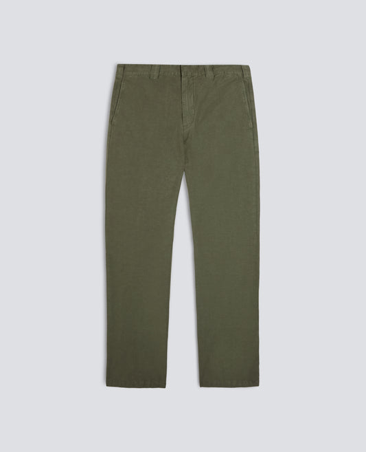 PANTALONE IN COTONE - LINO FIAMMATO-VERDE-GREEN-VERDE-GRUN-VERT