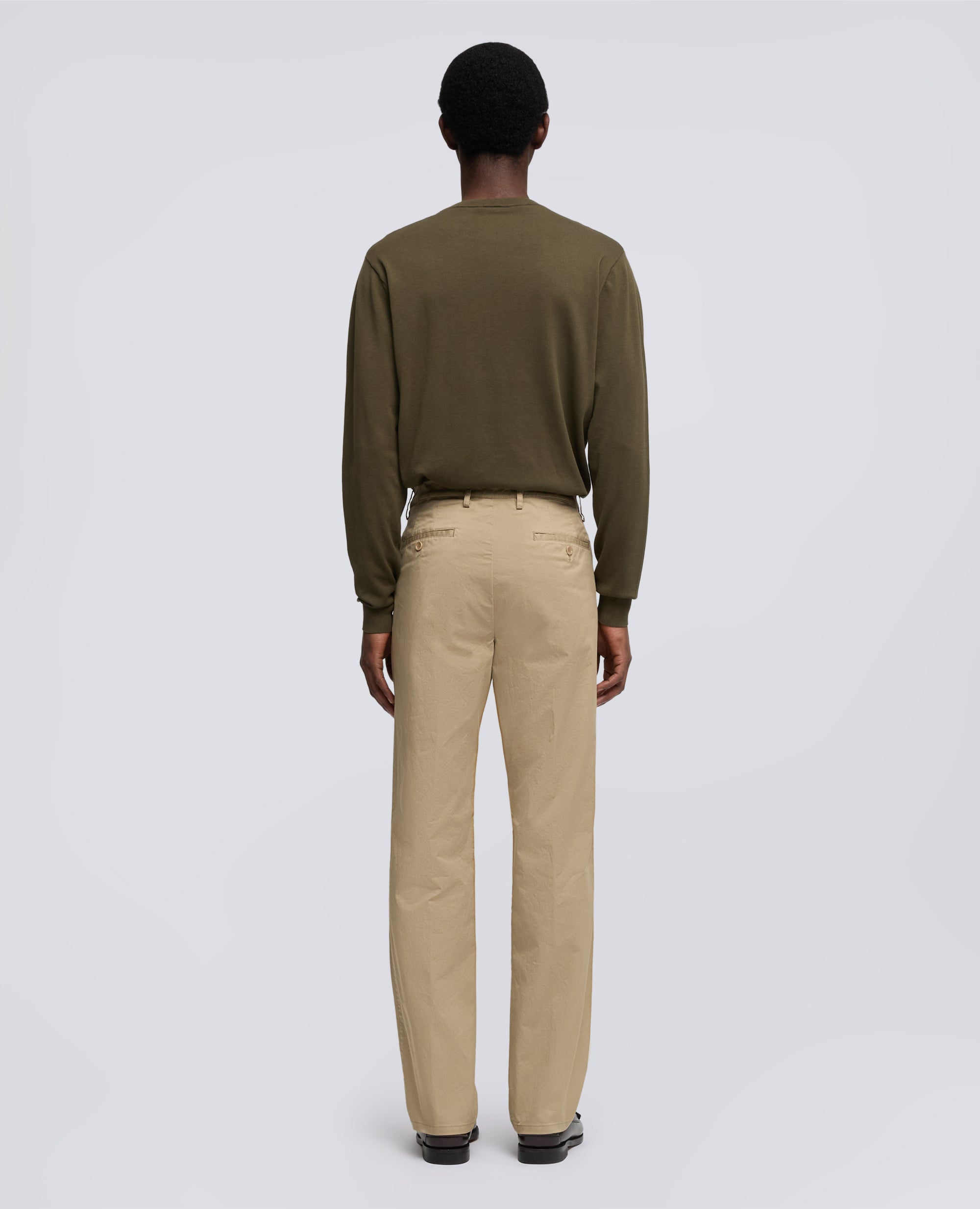PANTALONE IN TWILL DI COTONE-COLONIALE-COLONIAL BEIGE-COLONIAL-KOLONIALBEIGE-COLONIAL