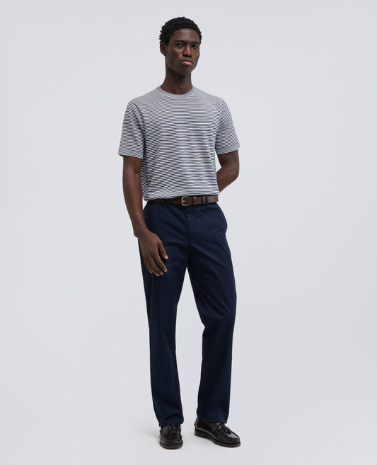 PANTALONE IN TWILL DI COTONE-NAVY-NAVY-AZUL MARINO-NAVY-NAVY